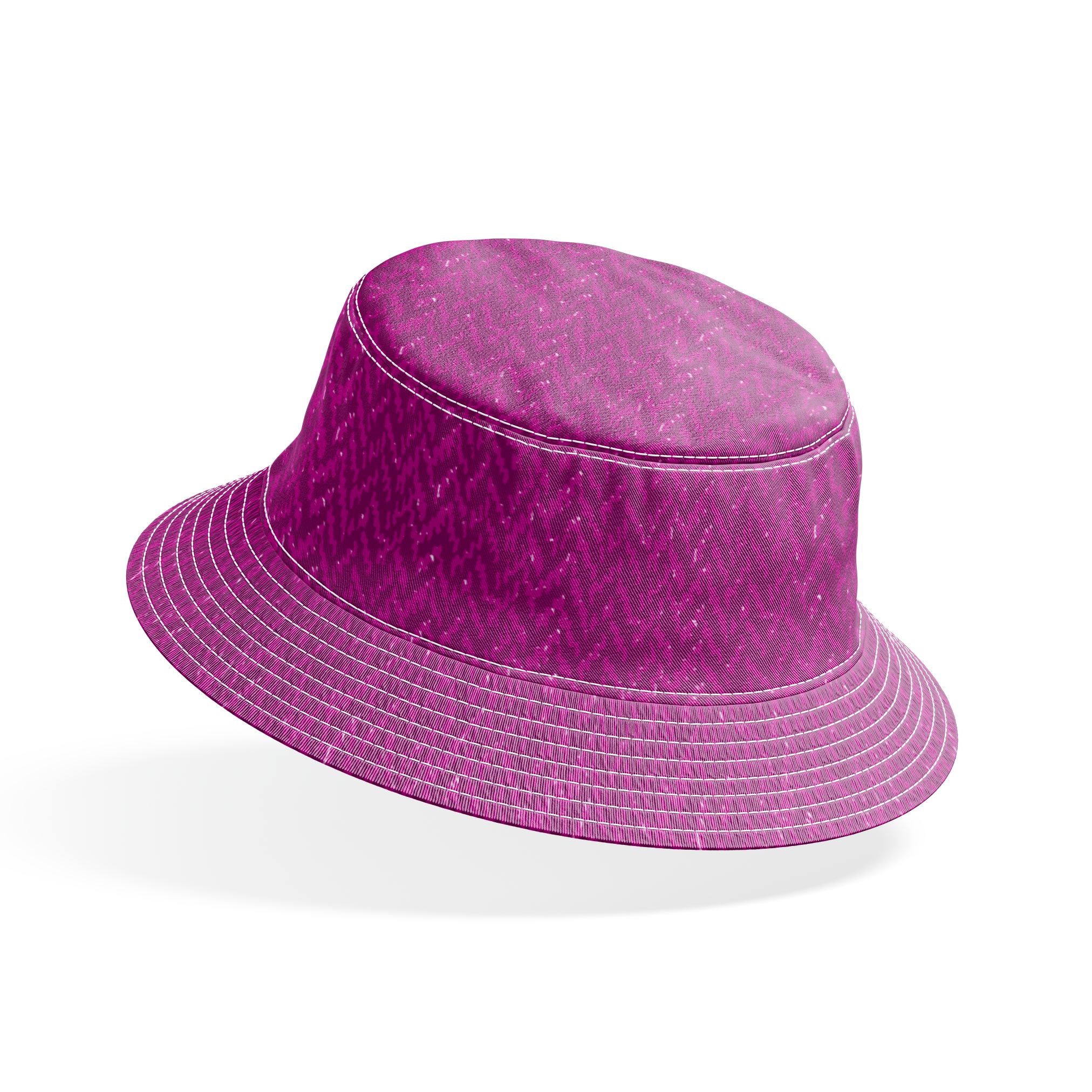 Vibrant purple textured pattern with diagonal brushstrokes and subtle shimmering details bucket hat mockup