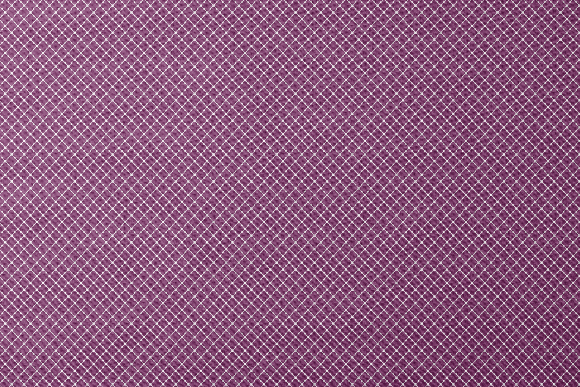 Plum quatrefoil pattern with white lattice outline on deep plum background designs flat mockup