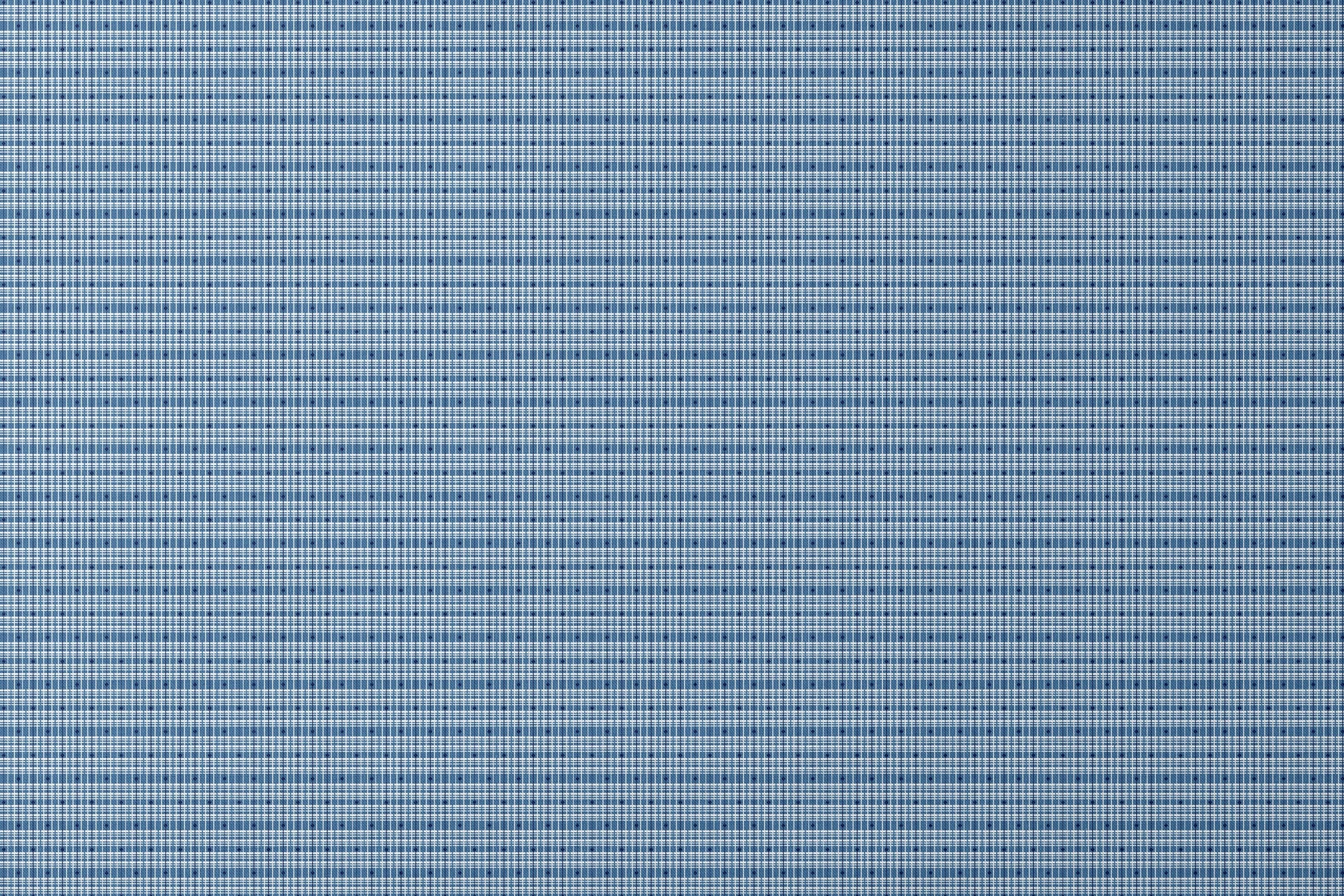 Blue and white plaid pattern with thin grid lines in various shades of blue on light background designs flat mockup