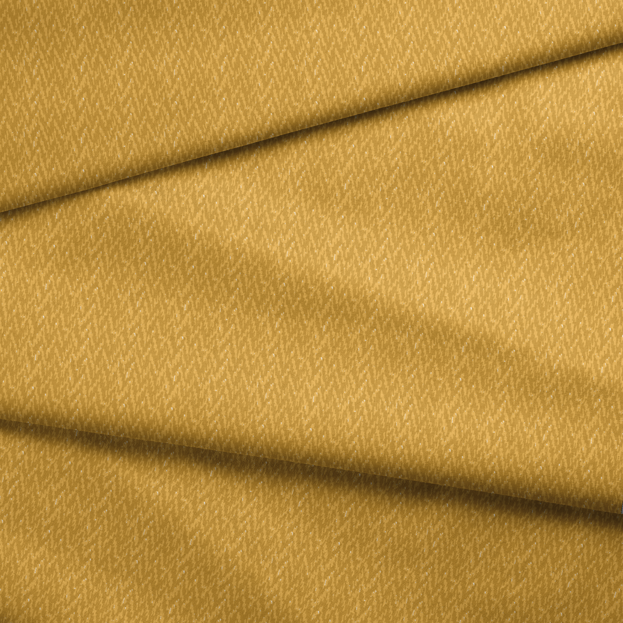 Gold textured background with vertical wavy pattern and slight variations in tone fabric fold mockup
