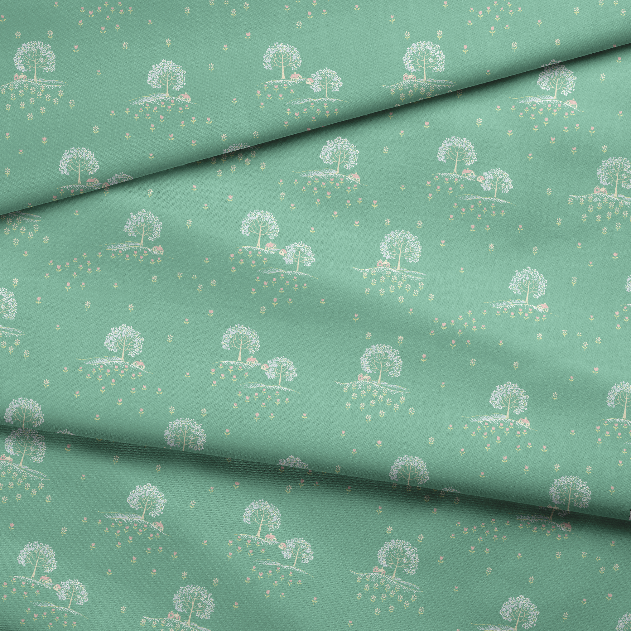 fabric fold mockup