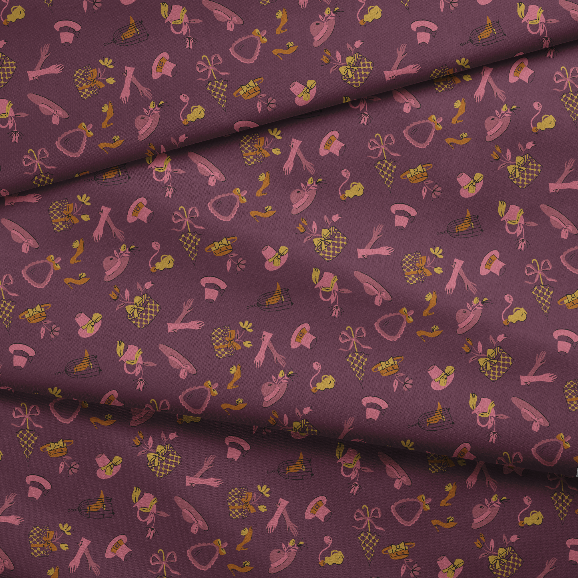 fabric fold mockup
