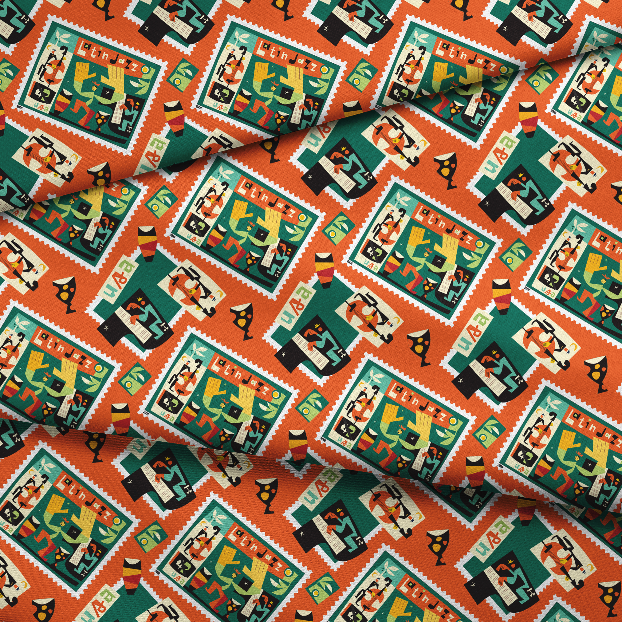 fabric fold mockup