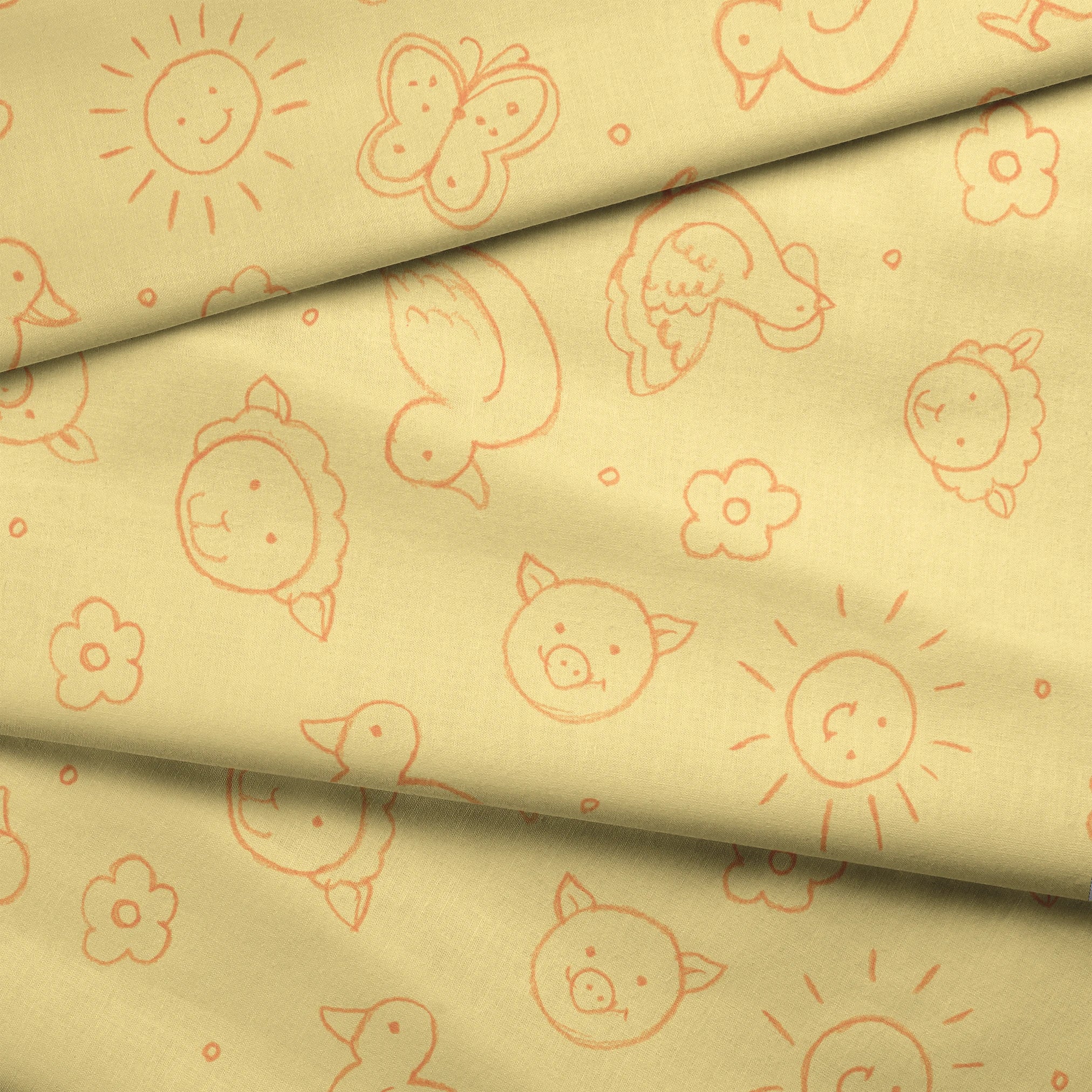 fabric fold mockup
