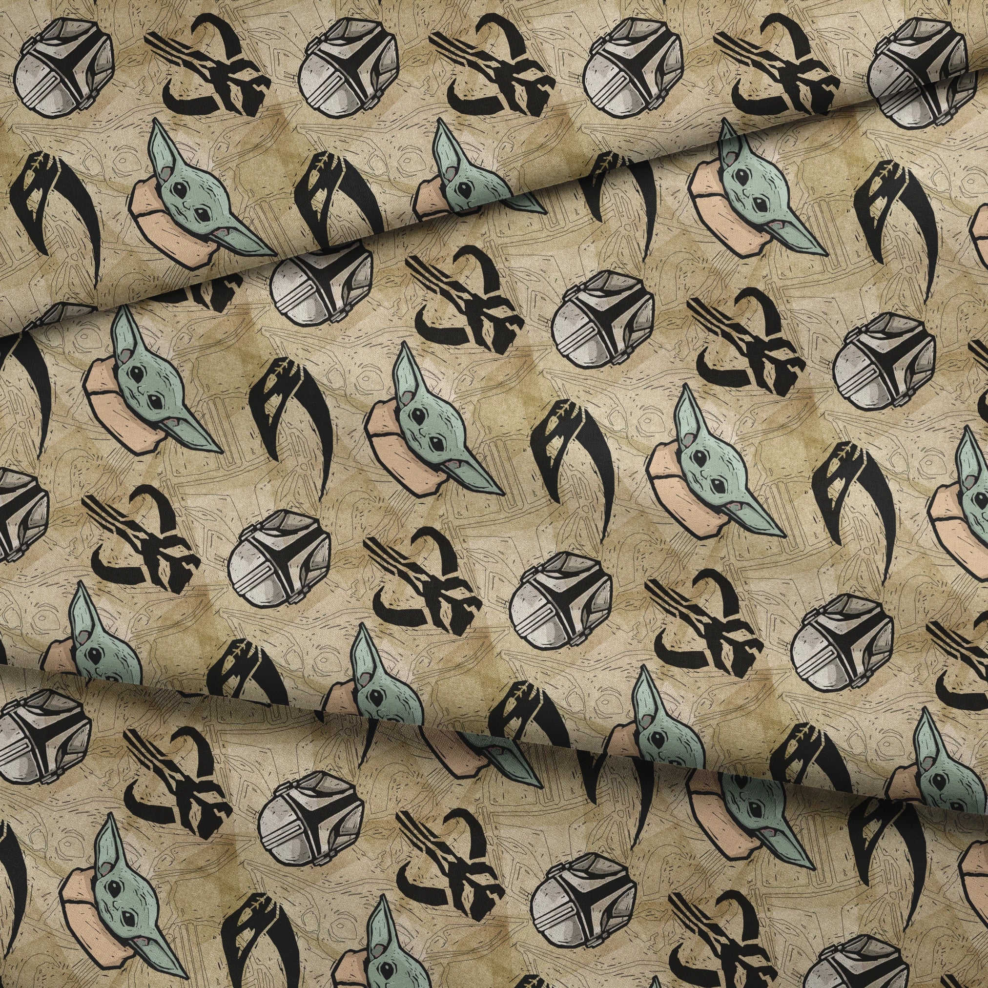 fabric fold mockup