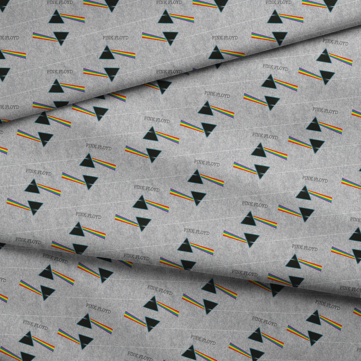 Pink Floyd Dark Side of the Moon Prisms Fabric