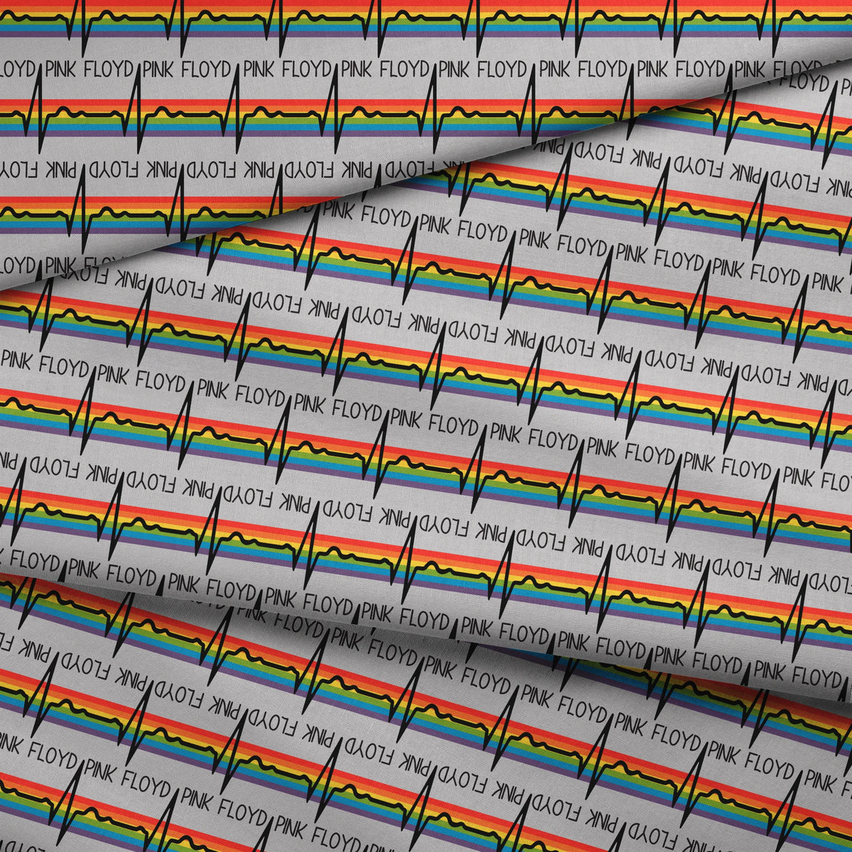 Pink Floyd Rainbow Pulse Fabric