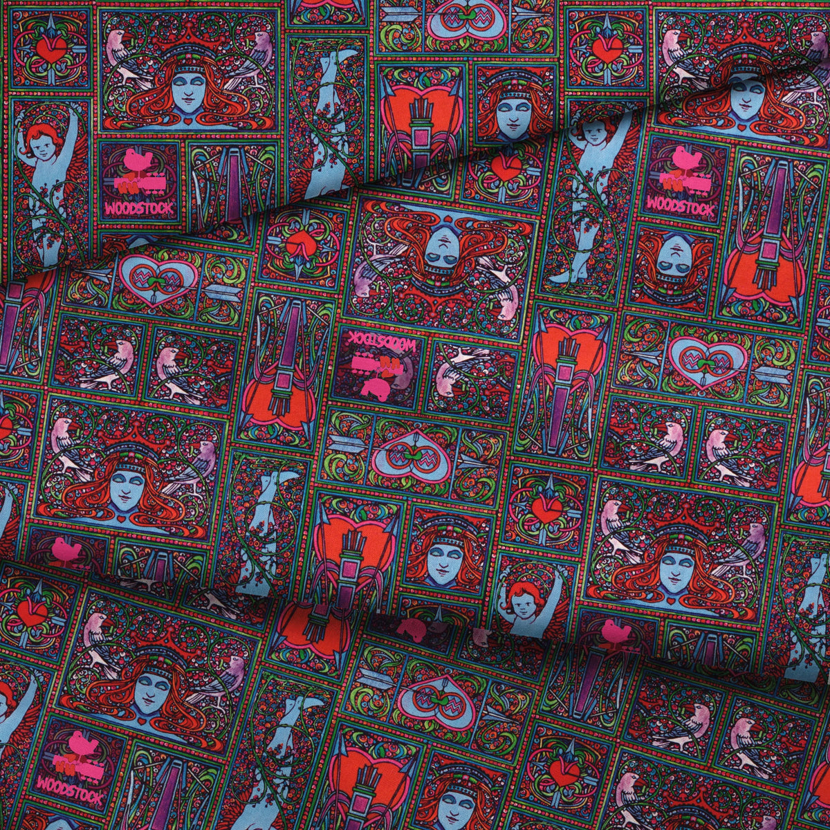 Woodstock Aquarian Exposition Fabric