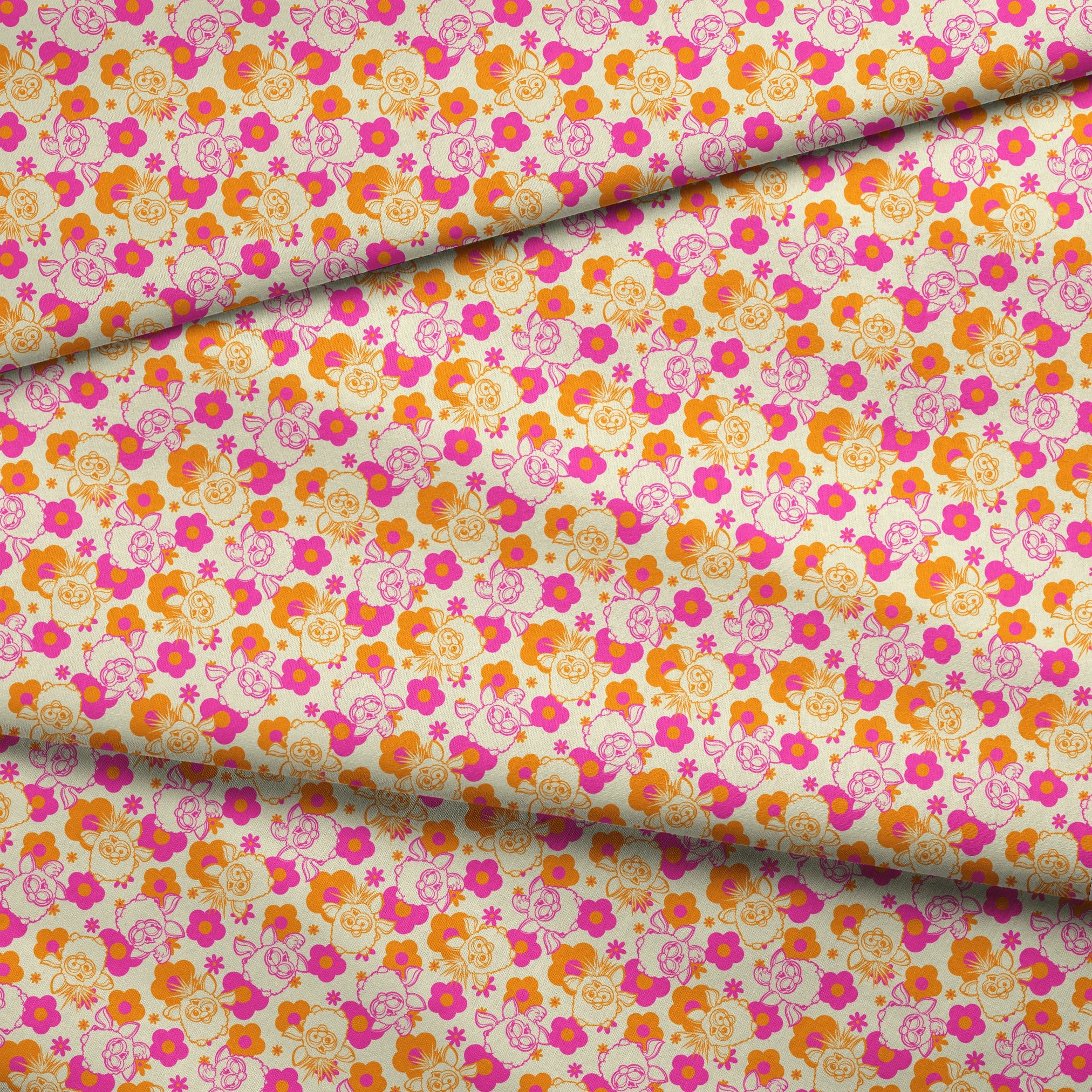 Hasbro Furby Flower Power on Citrus Fabric