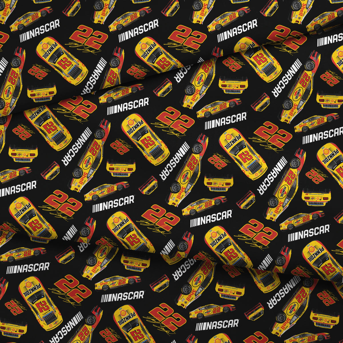 NASCAR® Joey Logano Toss on Black Fabric