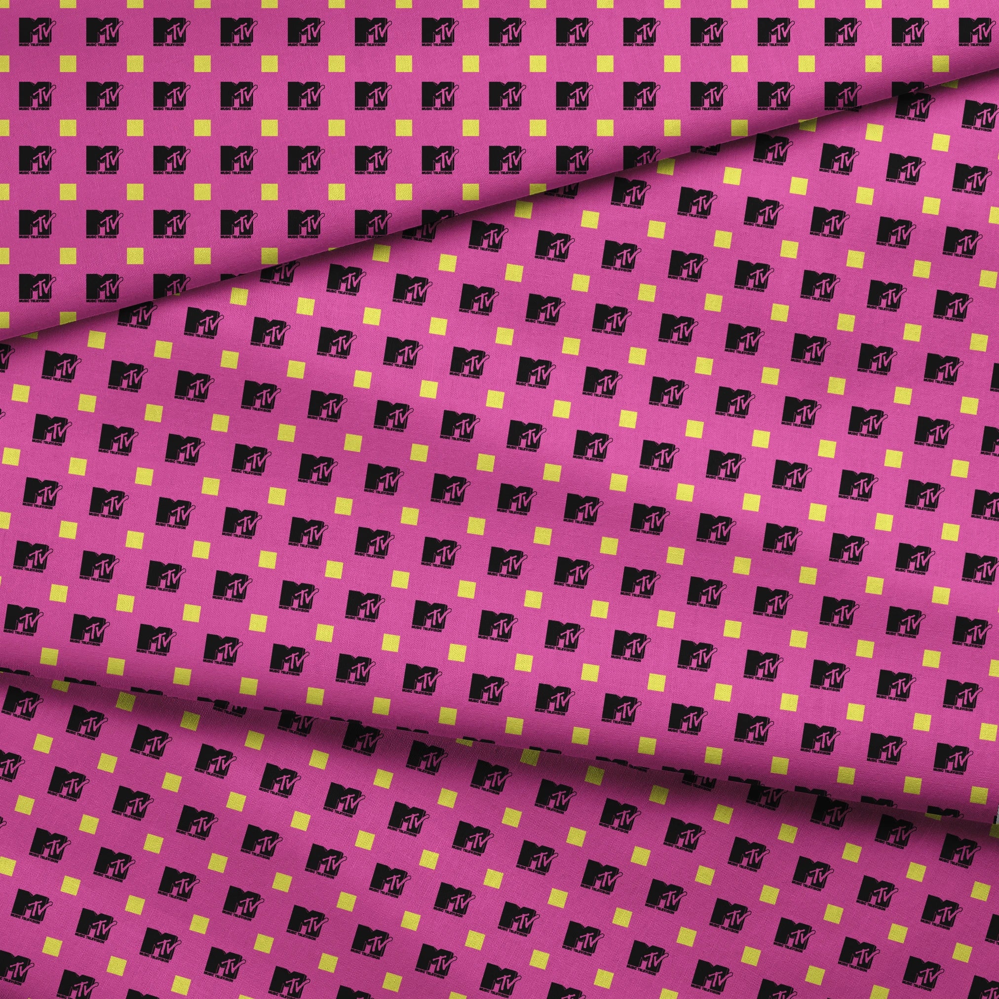 Paramount MTV Blocks on Purple Fabric