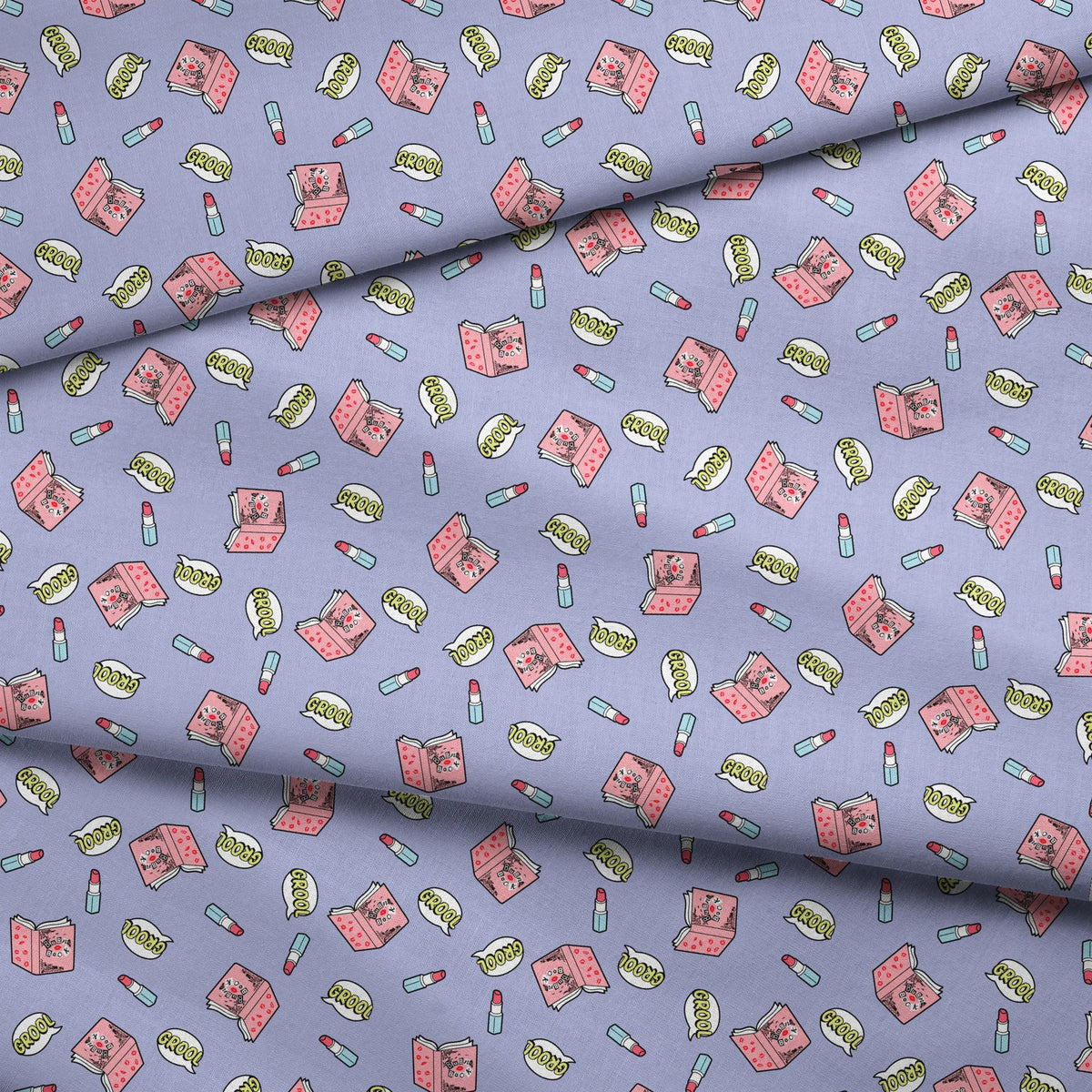 Paramount Mean Girls Grool Burn Book on Lavender Fabric