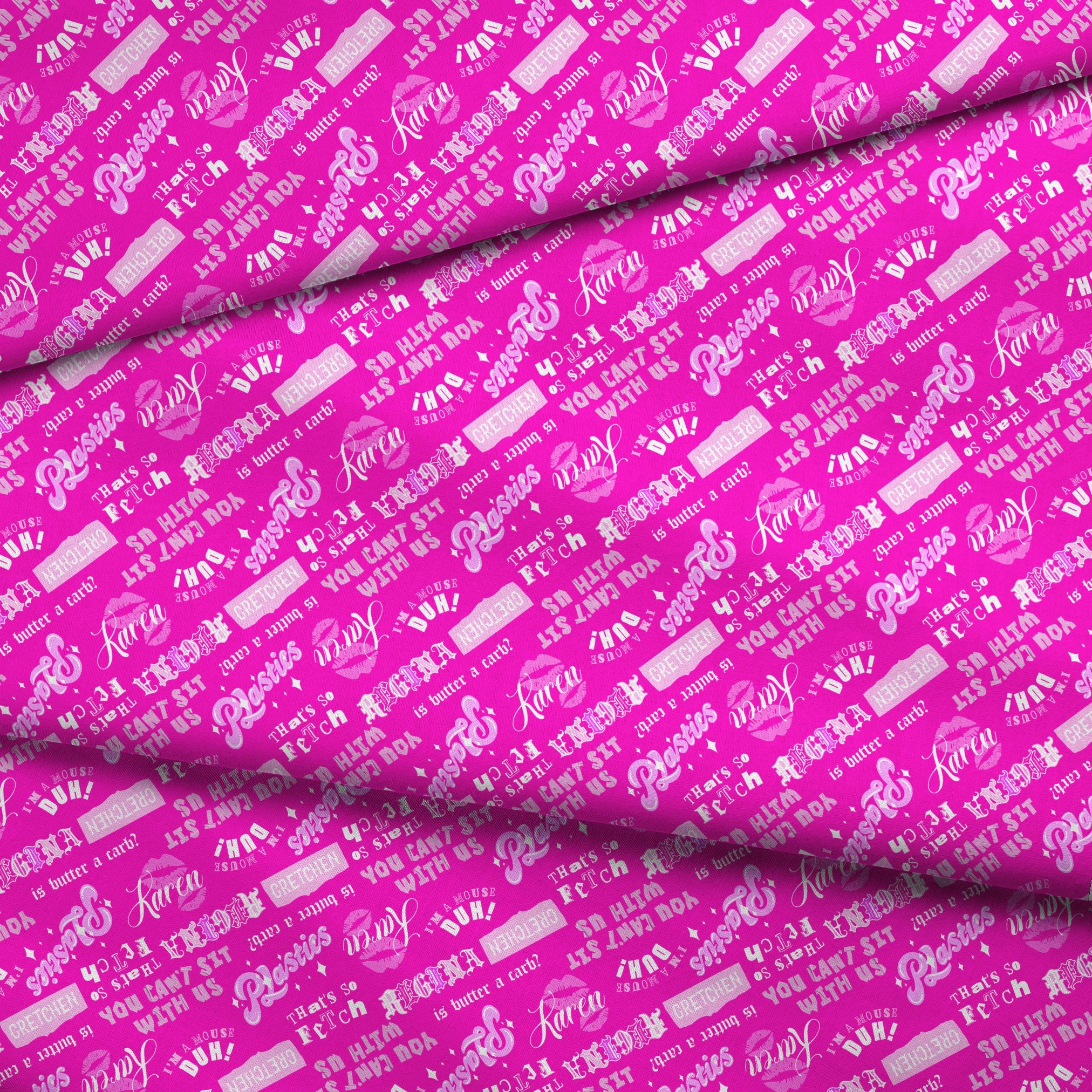Paramount Mean Girls The Plastics on Pink Fabric