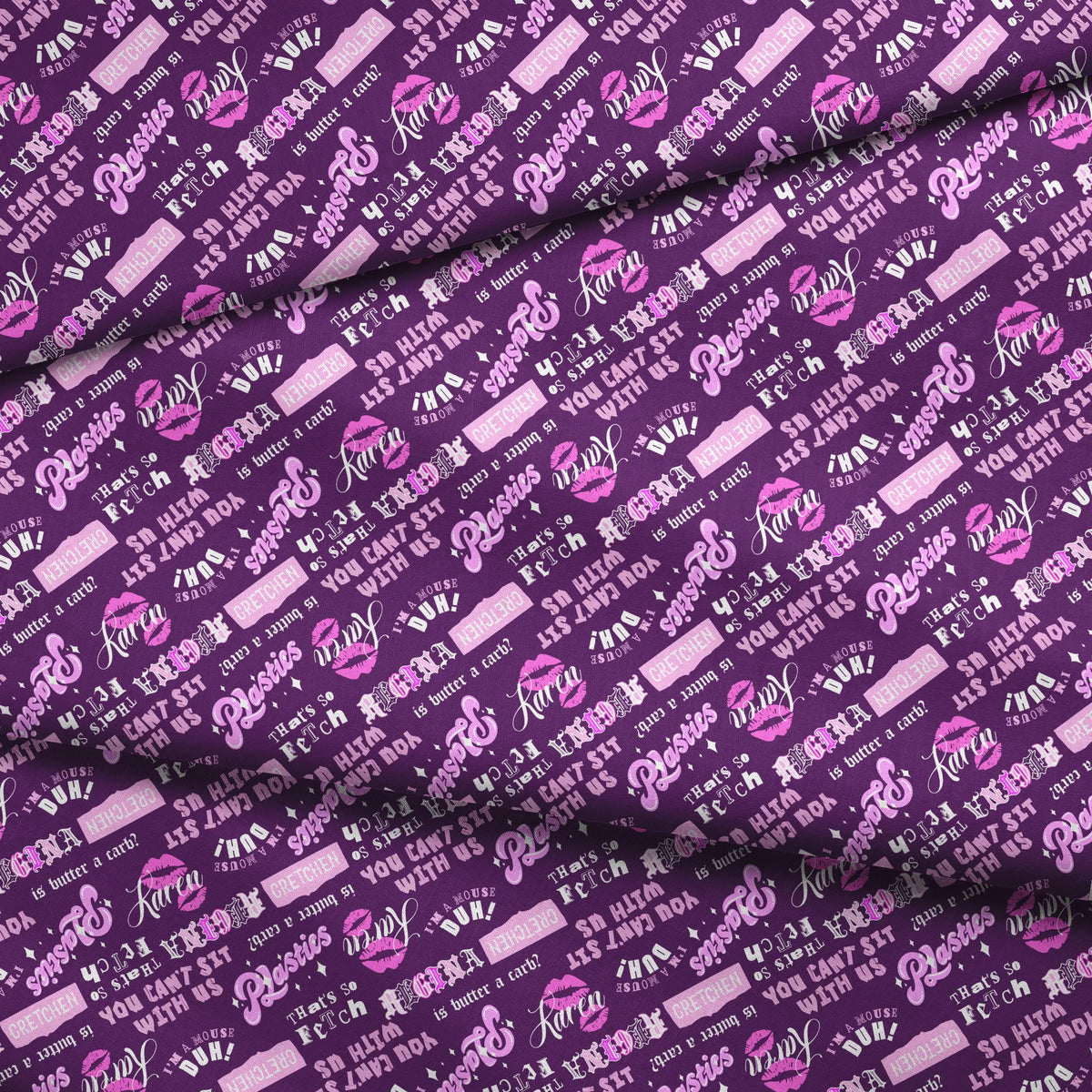 Paramount Mean Girls The Plastics on Purple Fabric