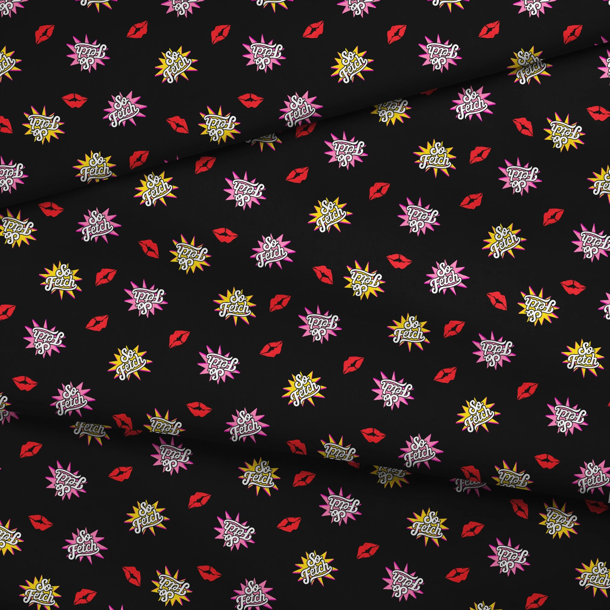 Paramount Mean Girls So Fetch on Black Fabric