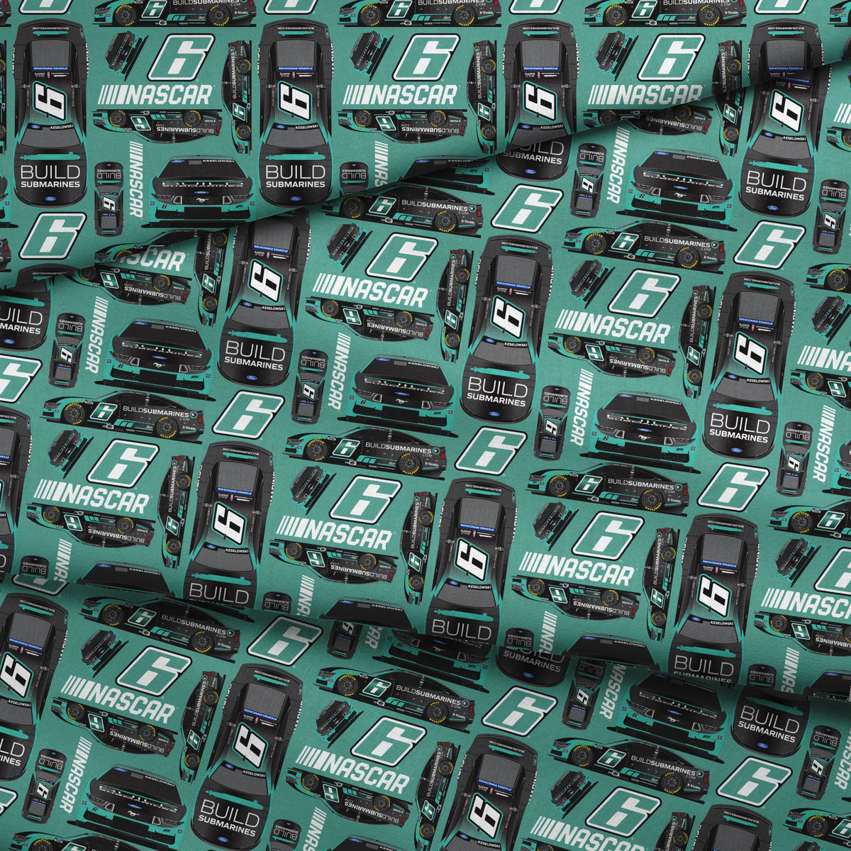 NASCAR® Brad Keselowski Toss on Green Fabric