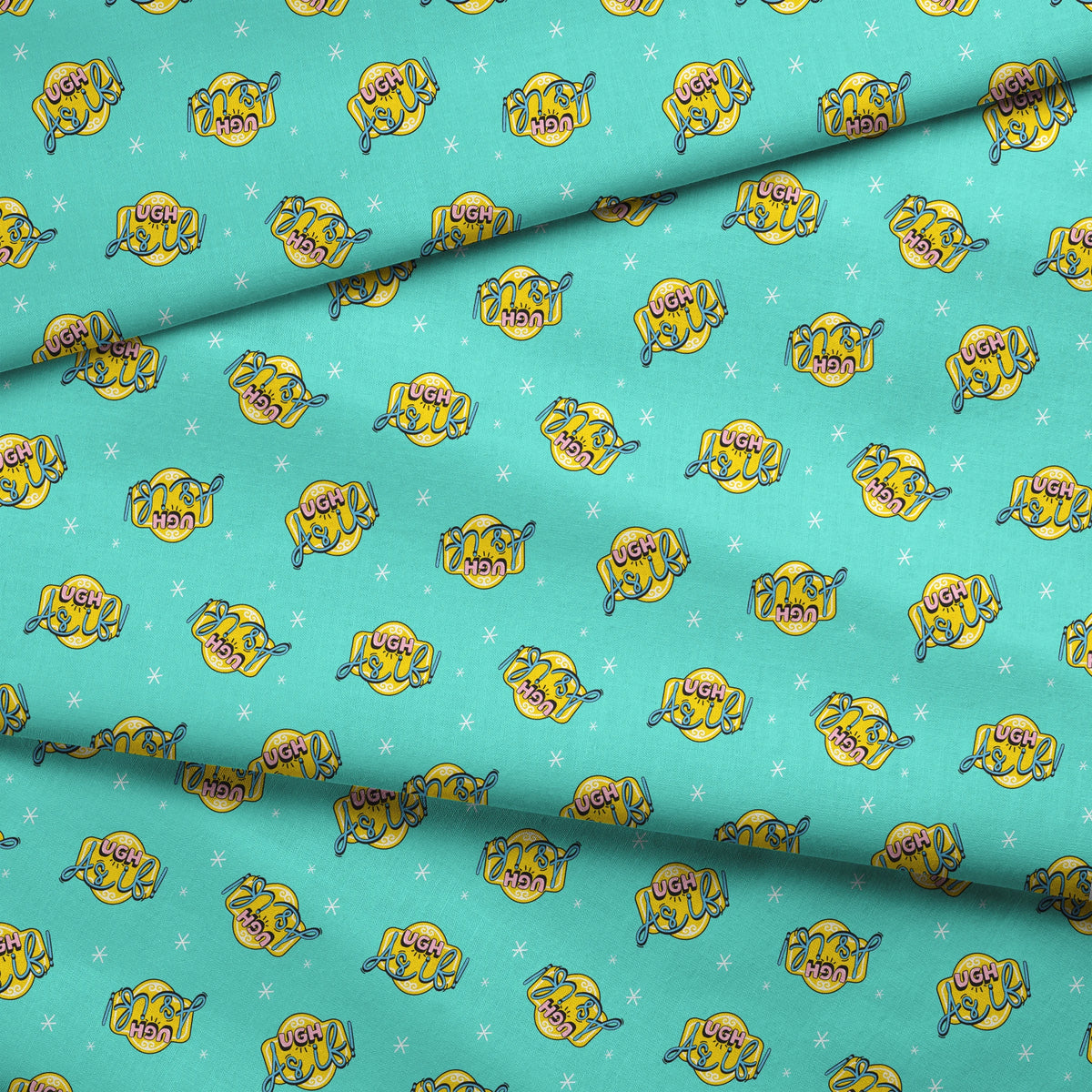 Paramount Clueless As If! on Aqua Fabric