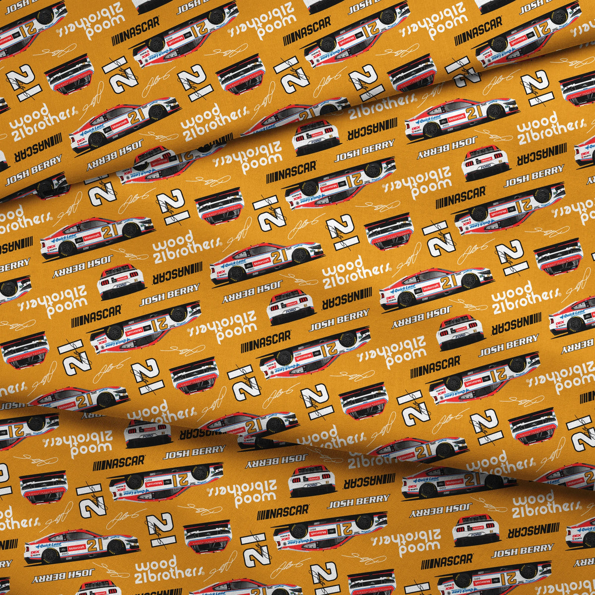 NASCAR® Josh Berry Toss on Gold Fabric