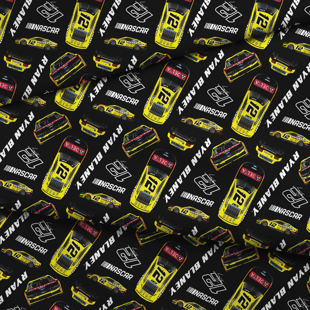 NASCAR® Ryan Blaney Toss on Black Fabric