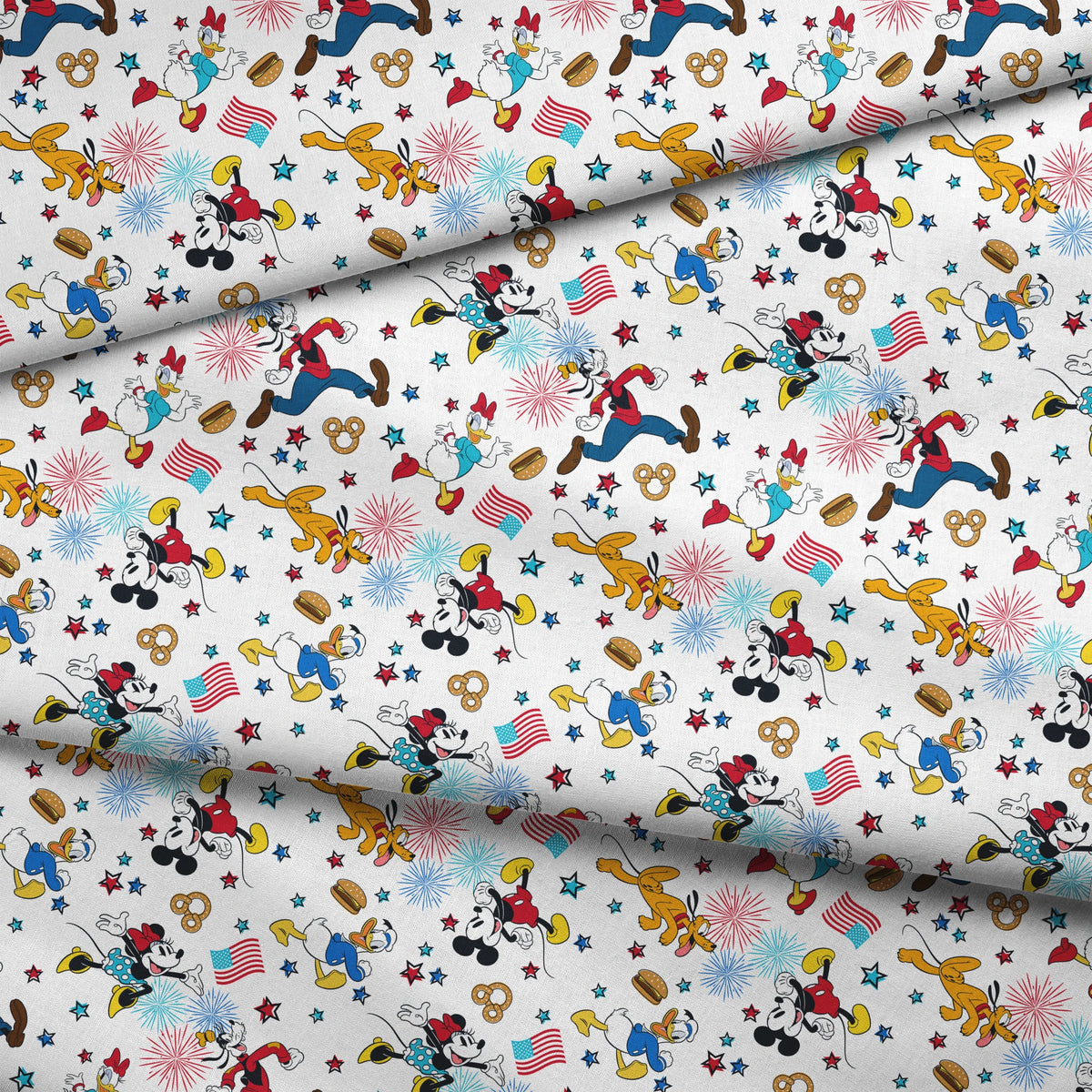 Disney Mickey & Friends Patriotic Celebration Fabric