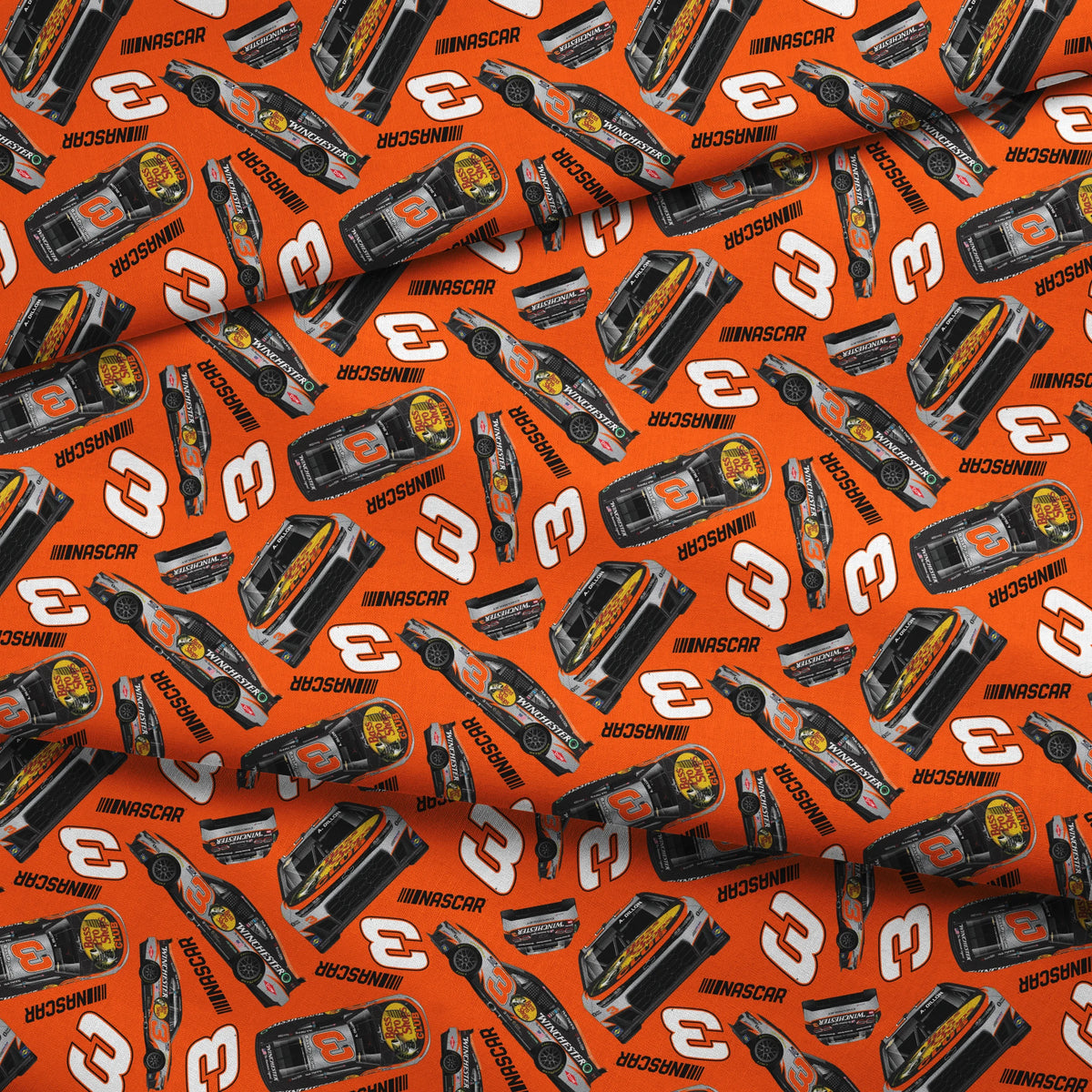 NASCAR® Austin Dillon Toss on Orange Fabric