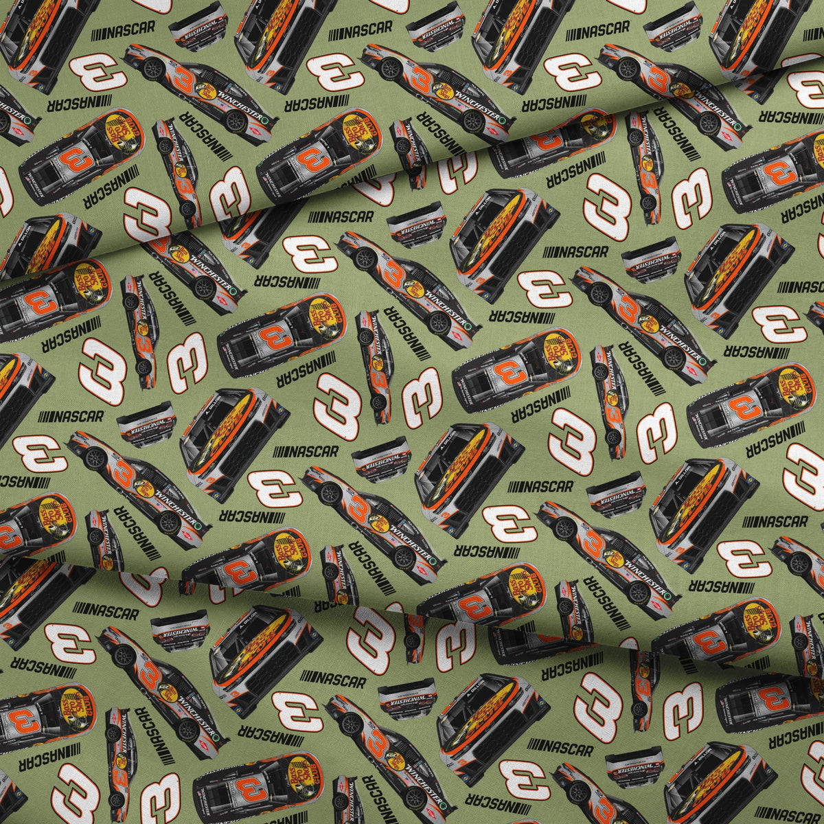 NASCAR® Austin Dillon Toss on Green Fabric