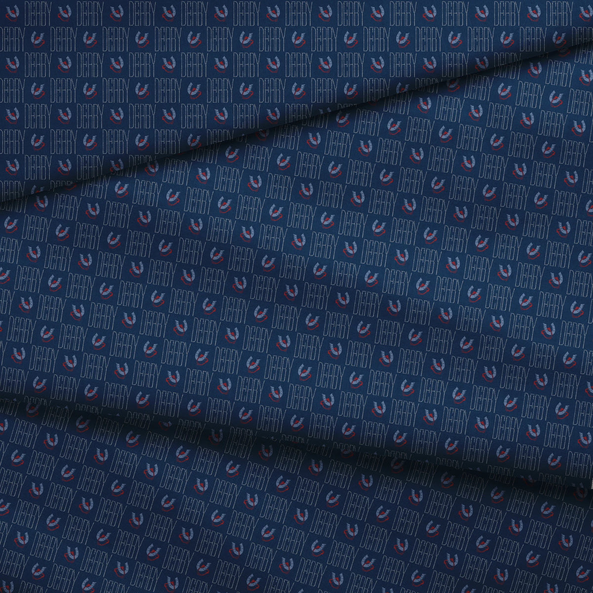 Epsom on Navy Fabric