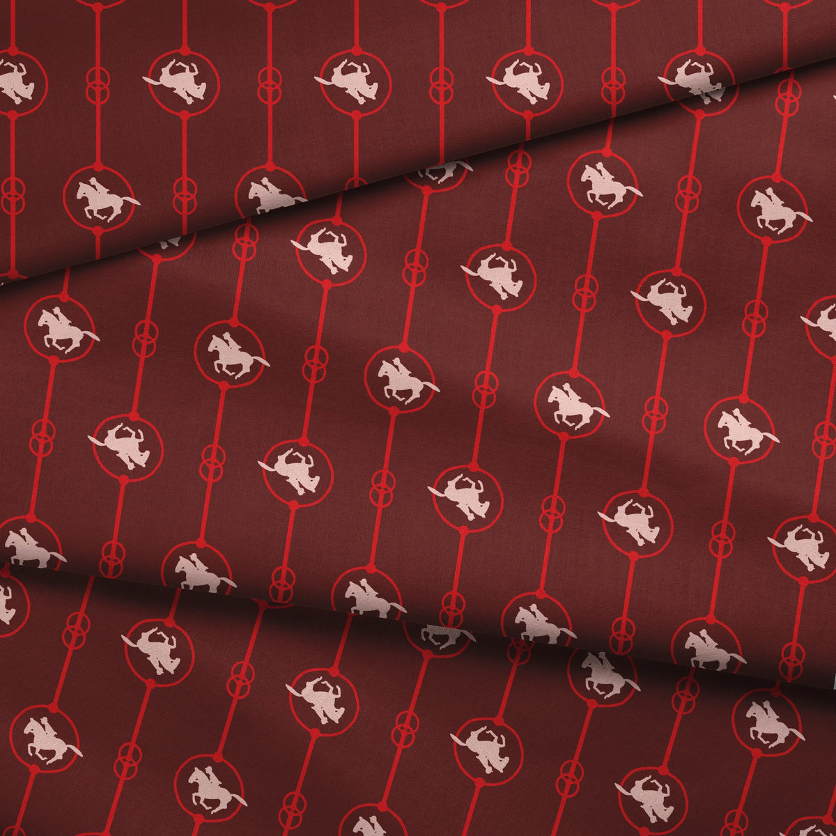 Brooks on Garnet Fabric
