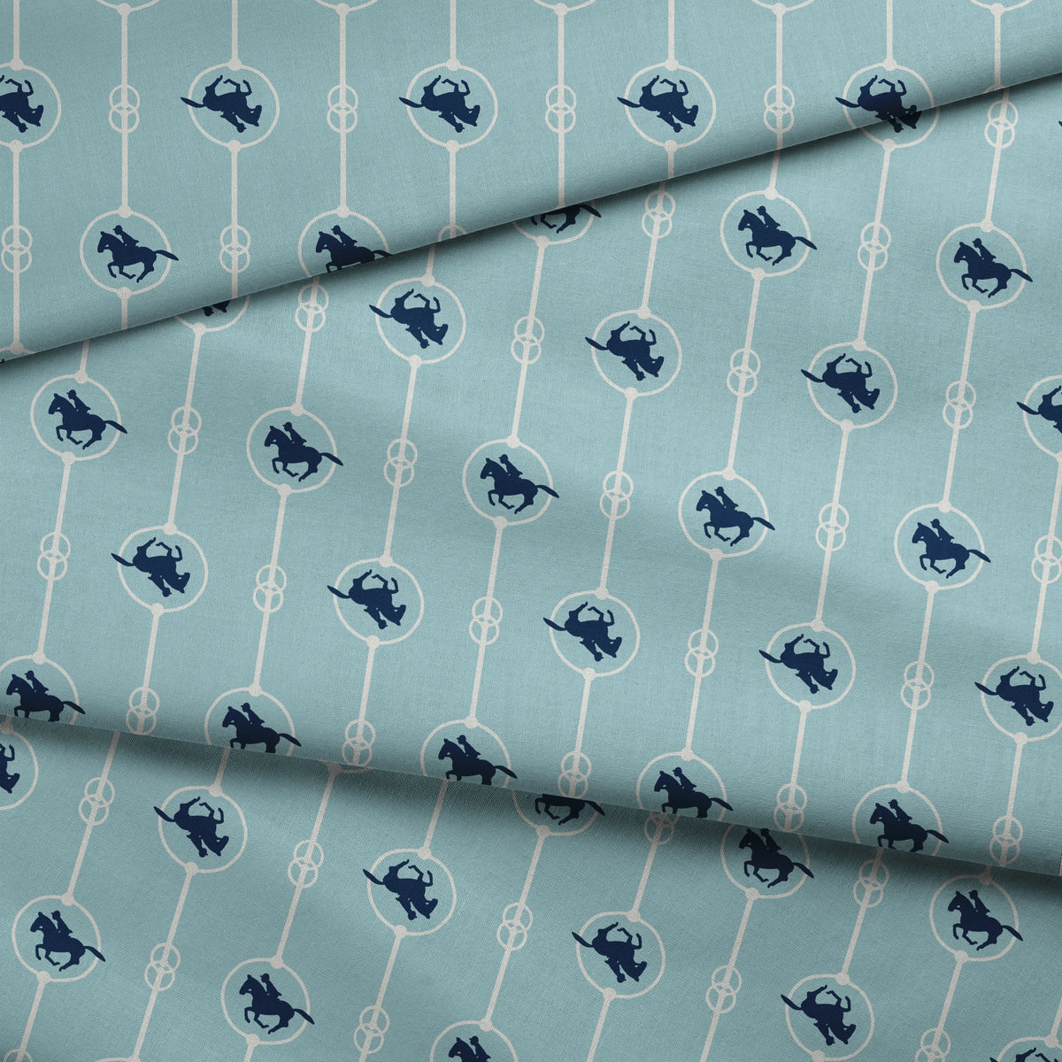 Brooks on Blue Fabric