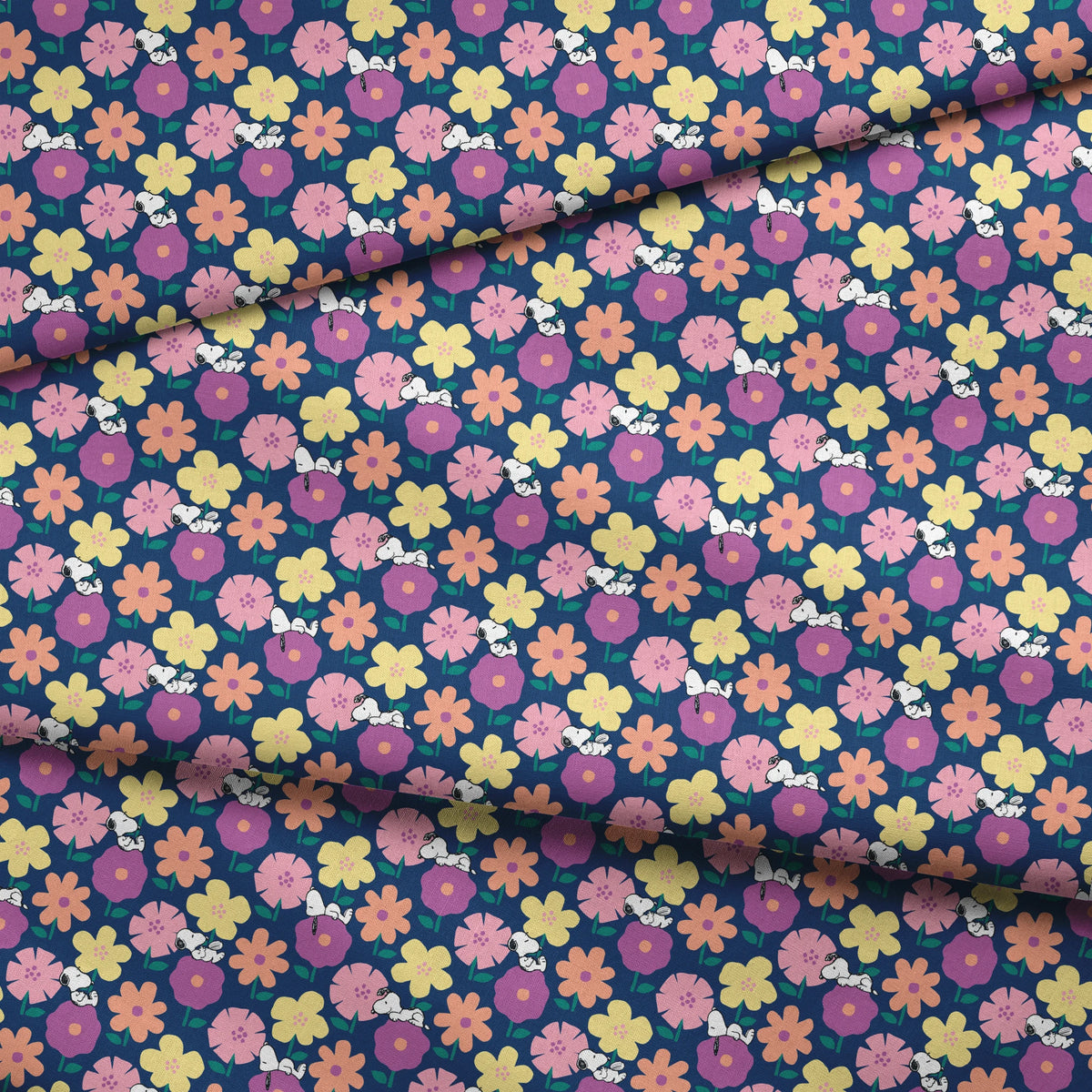 Peanuts Snoopy Floral Dreams Fabric