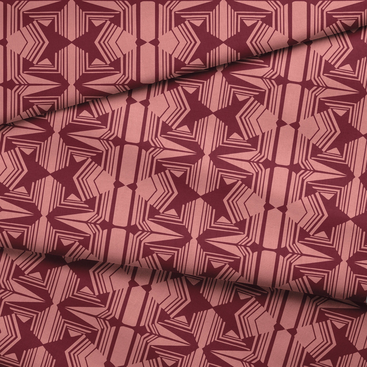 Clarice on Oxblood Fabric