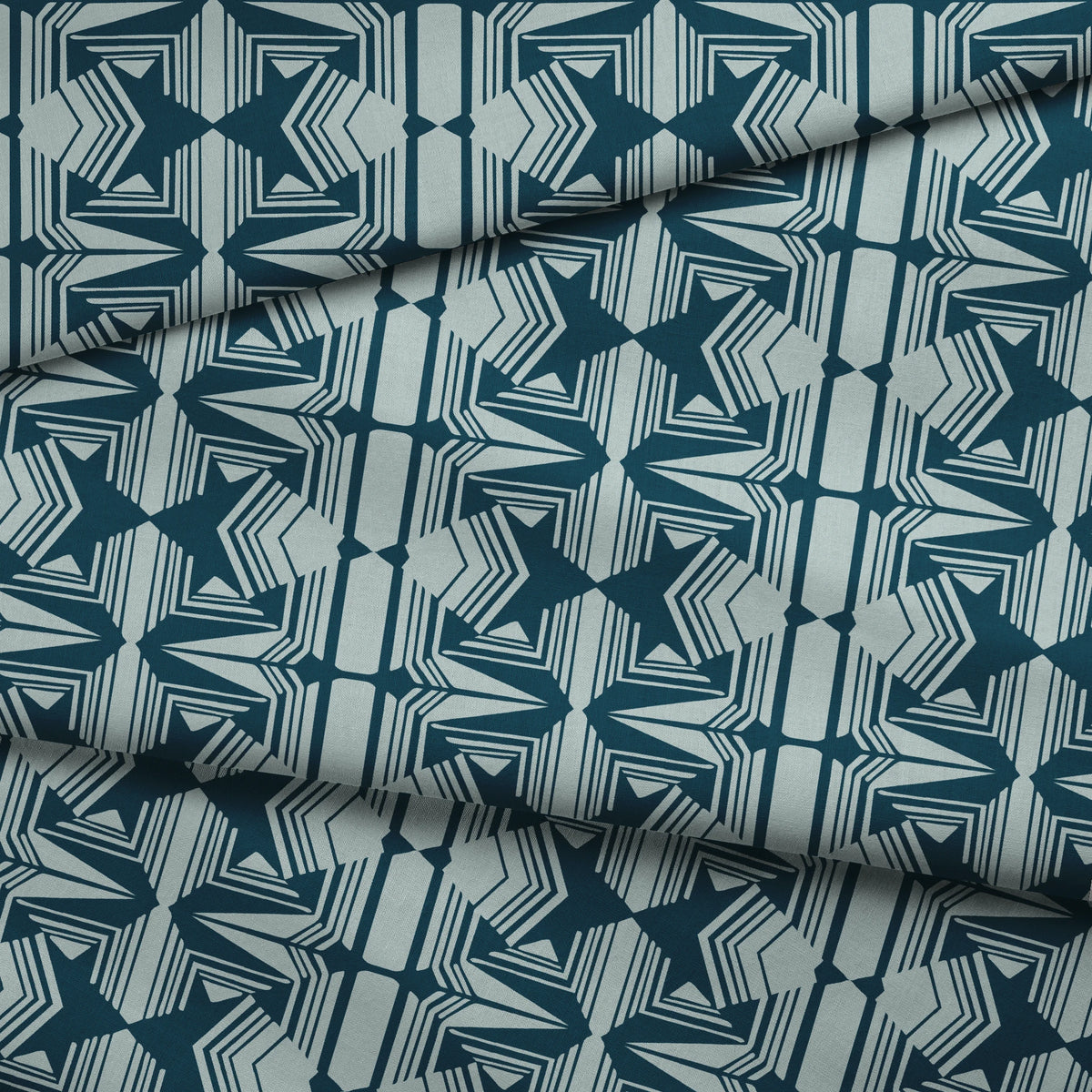 Clarice on Dense Fog Fabric