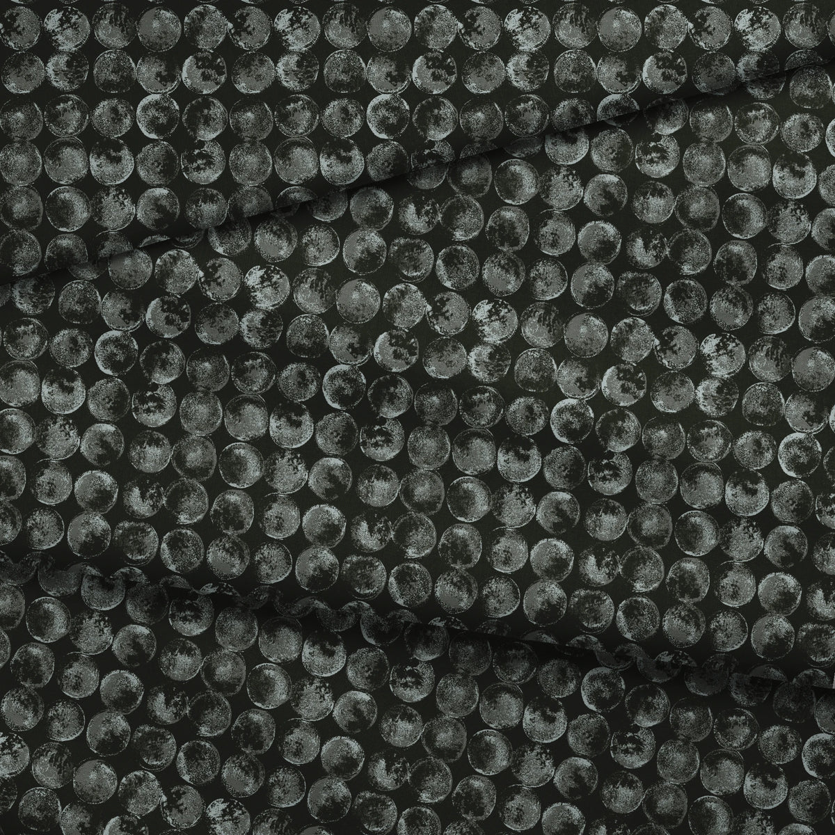 Lunar Light on Black Days Fabric