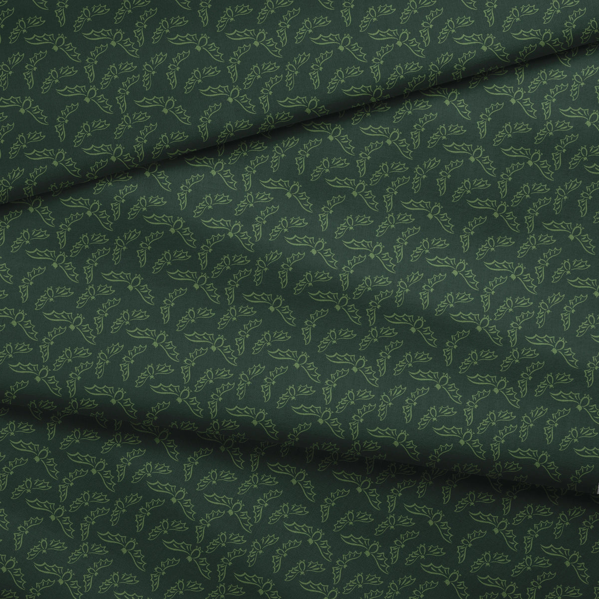 Flying Bats on Midnight Moss Fabric