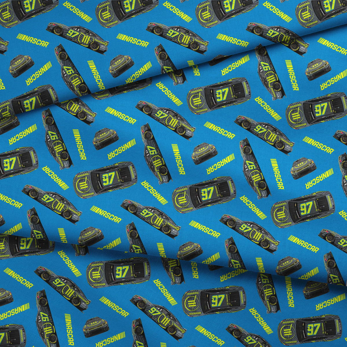 NASCAR® Shane van Gisbergen Toss on Blue Fabric