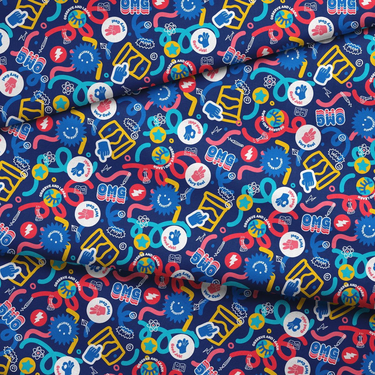 Hasbro Play-Doh Observe and Learn on Navy Fabric