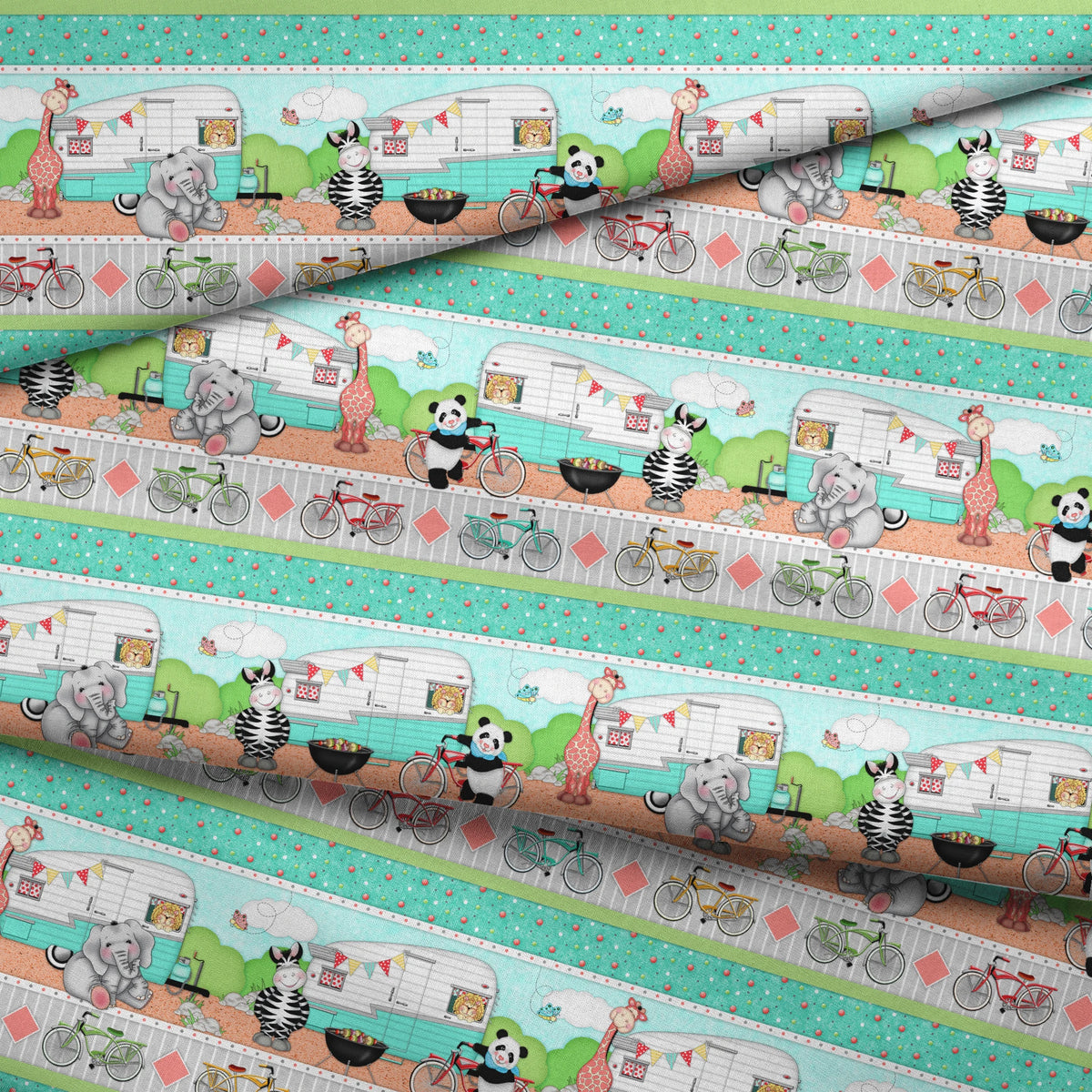 Vicki Schreiner BaZooples Safari Biking Fabric