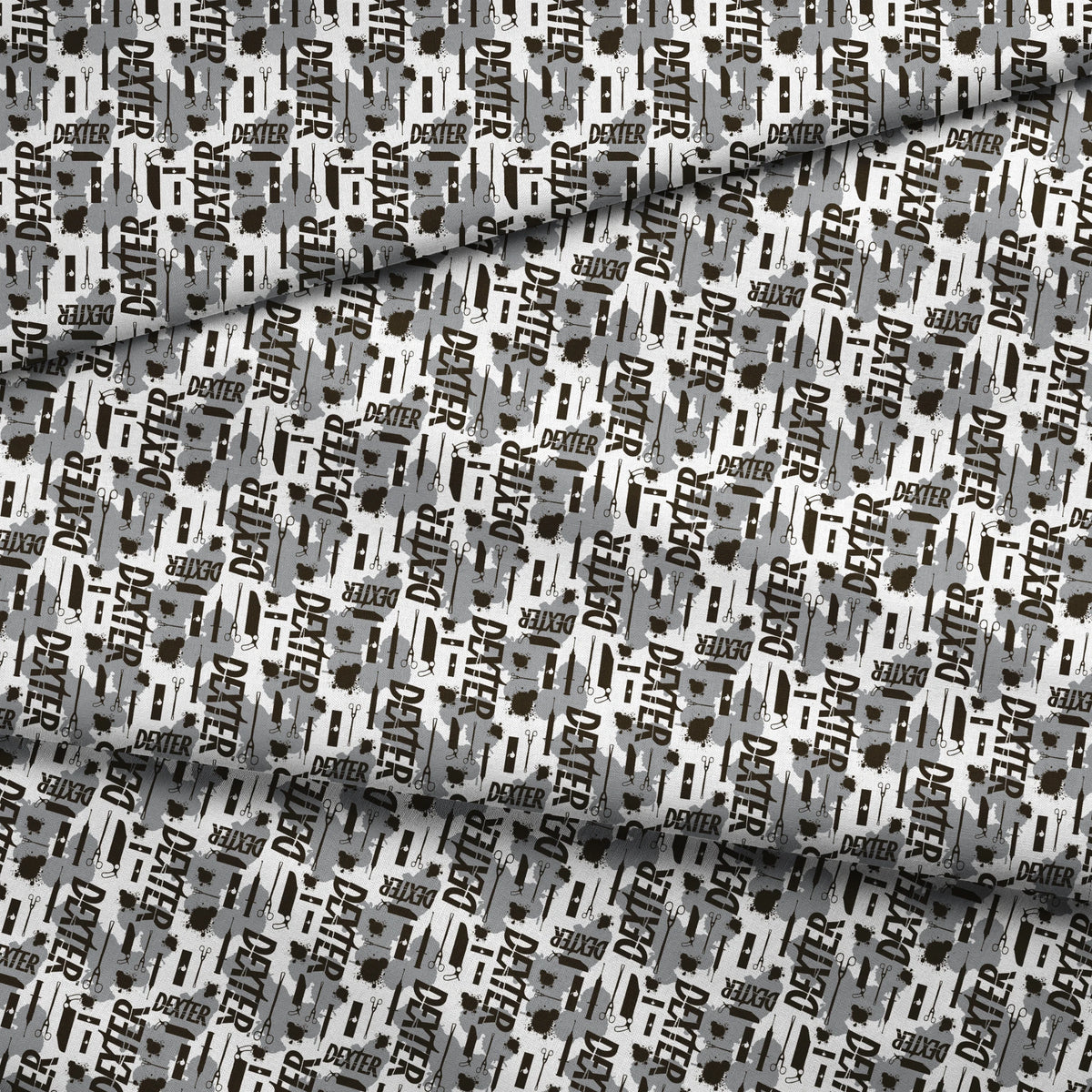 Showtime Dexter Killer Tools on Gray Fabric