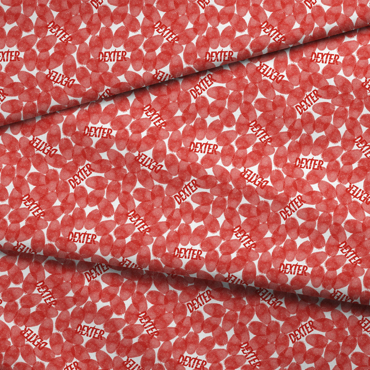 Showtime Dexter Fingerprints on Red Fabric