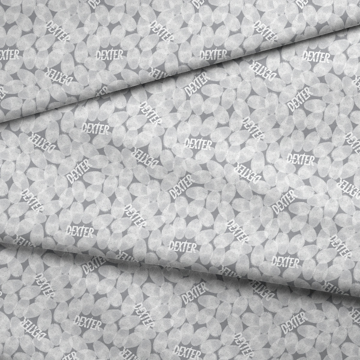 Showtime Dexter Fingerprints on Gray Fabric