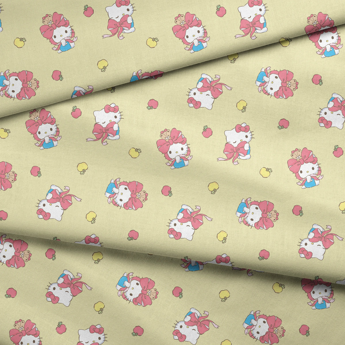 Hello Kitty® Bows & Apples Fabric