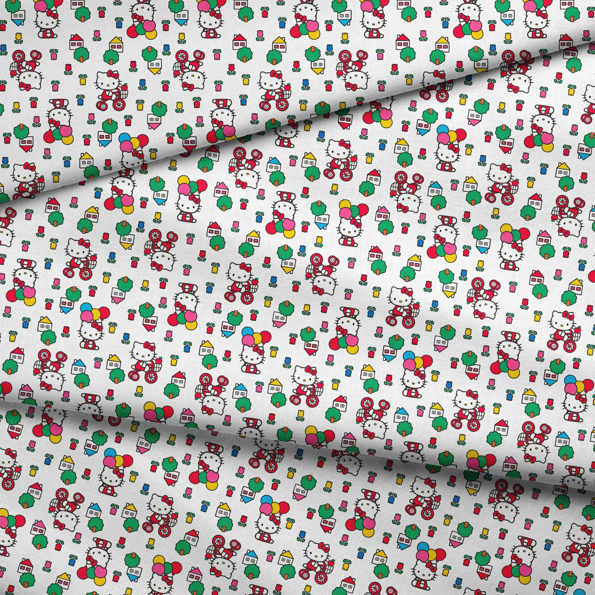 Hello Kitty® Floral Town Fabric