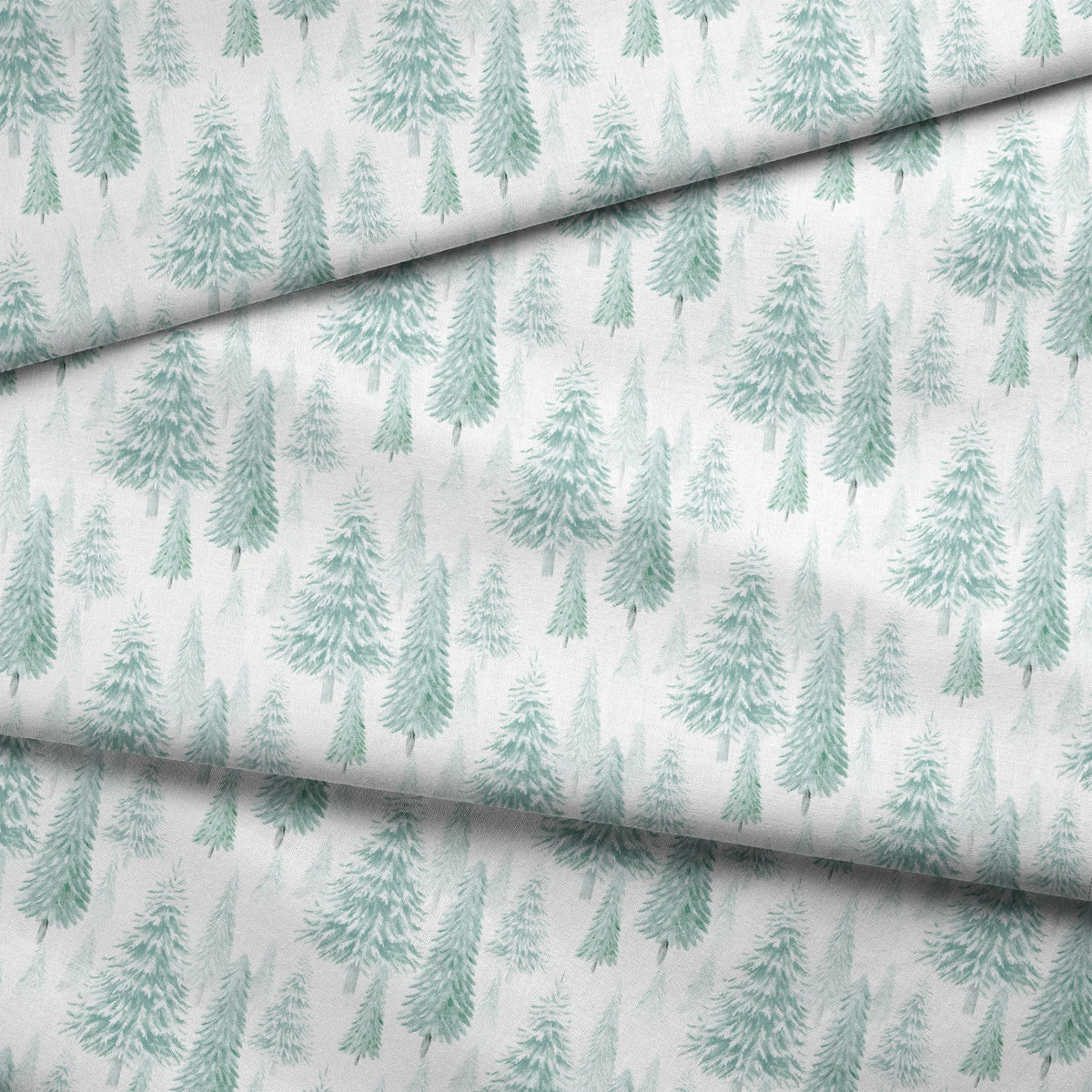 Danielle Murray Snowy Evergreens Fabric