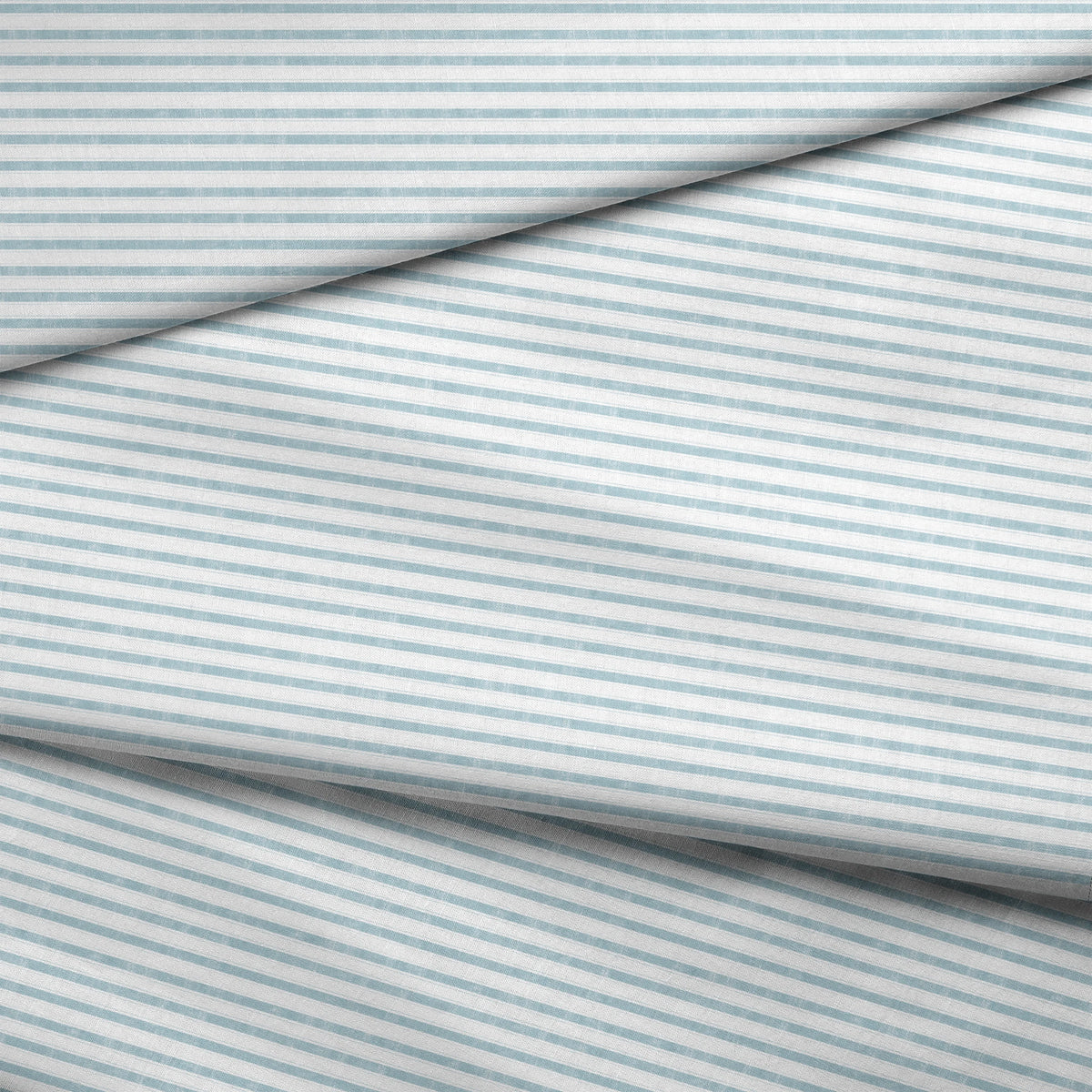 Danielle Murray Blue Stripes on White Fabric
