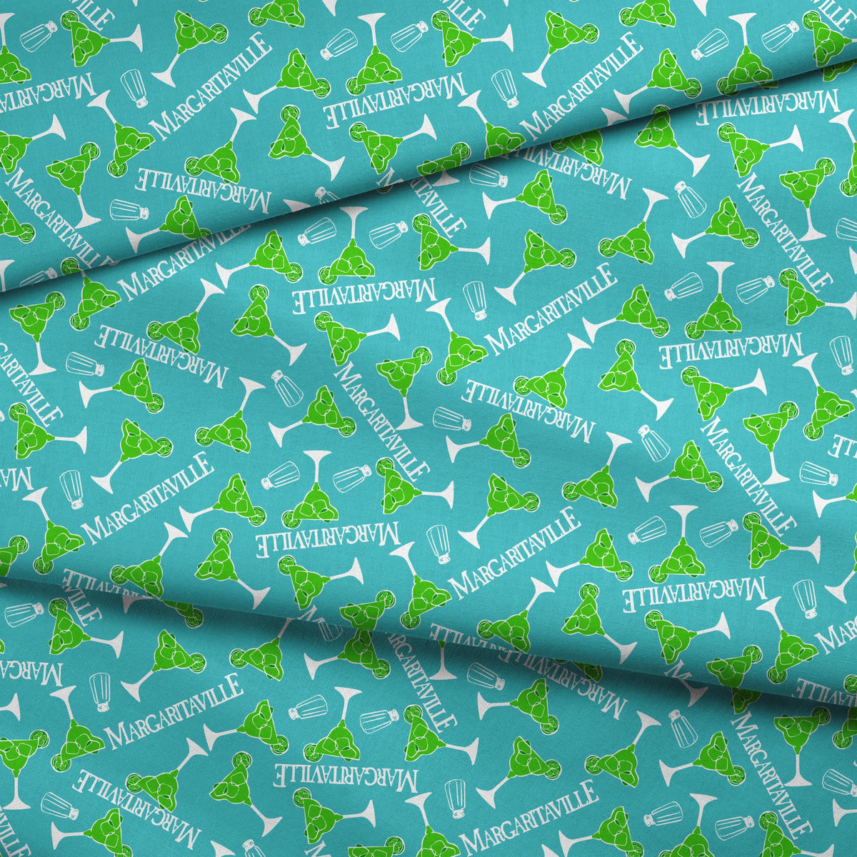 Margaritaville Tropical Lime Margaritas Toss Fabric
