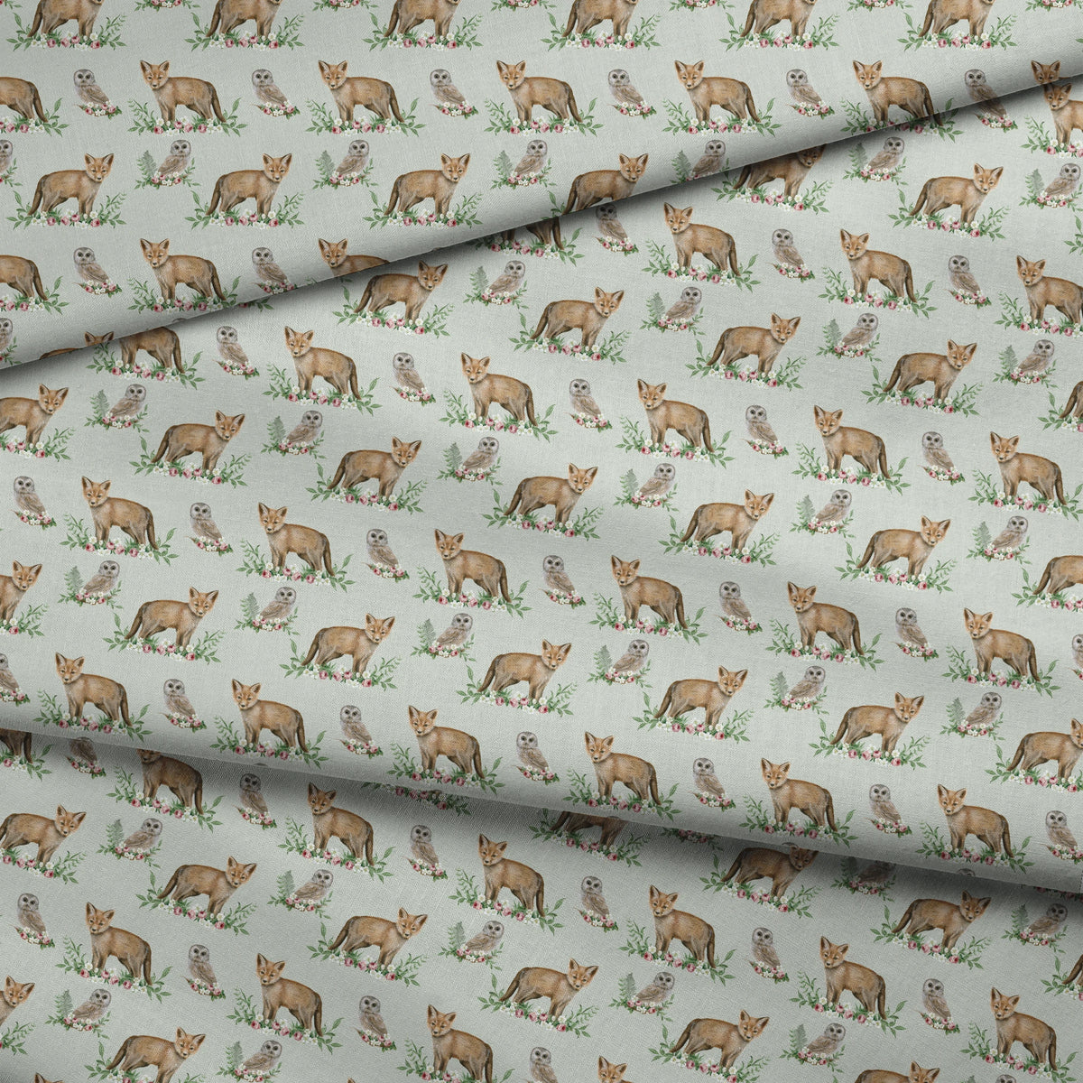 Danielle Murray Foxes and Owls Fabric
