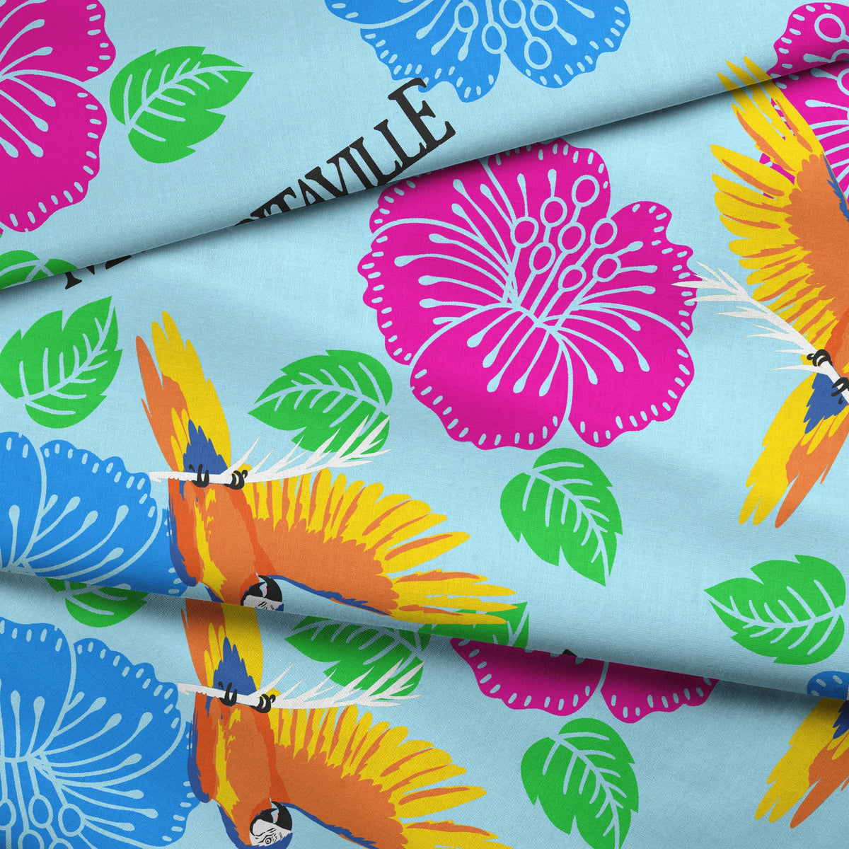 Margaritaville Tropical Floral Parrot Paradise Fabric
