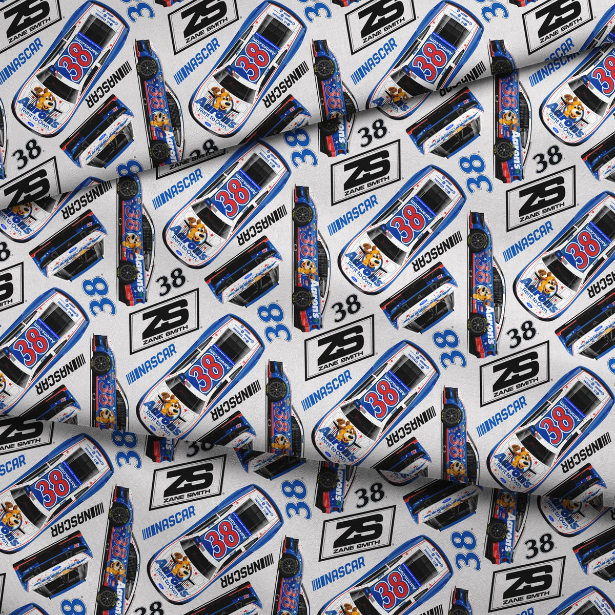 NASCAR® Zane Smith Toss on Grey Fabric