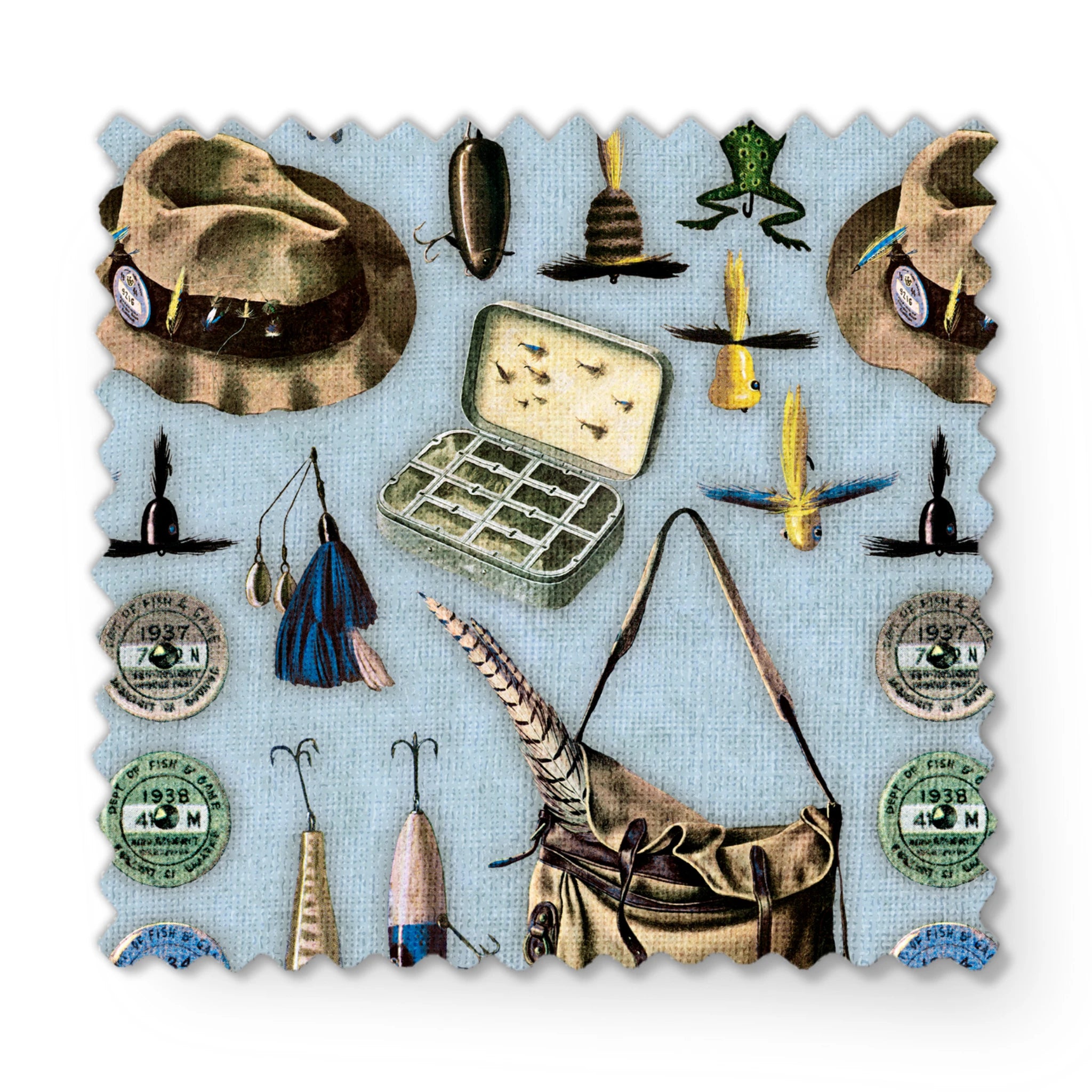 Saturday Evening Post Vintage Fishing Tackle and Gear Sky