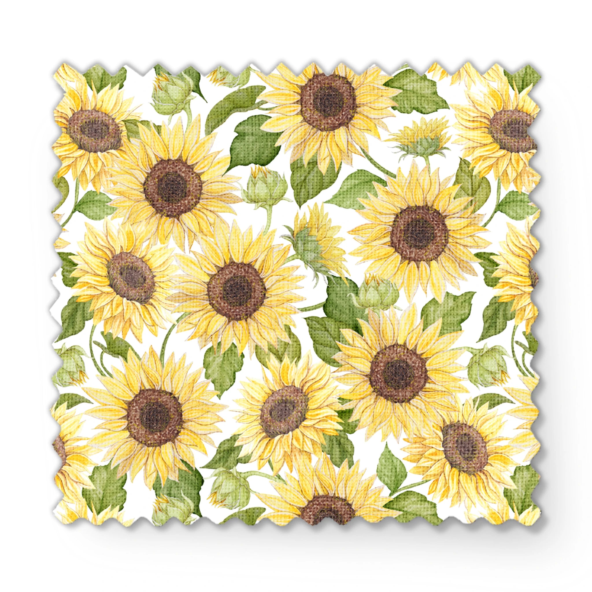 Sunflower Garden Packed Sunflowers by Nicole Tamarin | Fabric by